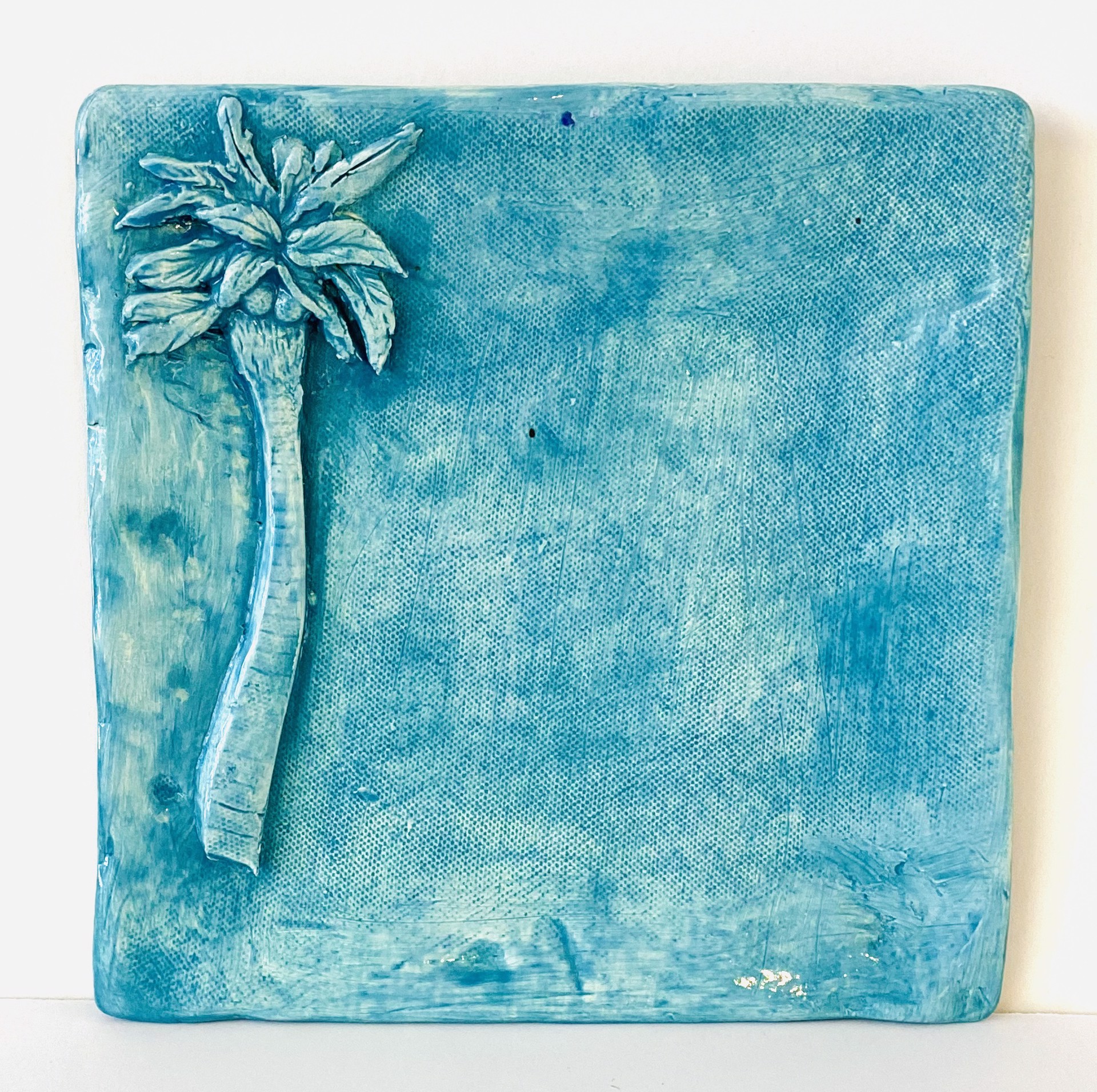 Palm Tree Plate by Judy Kepley