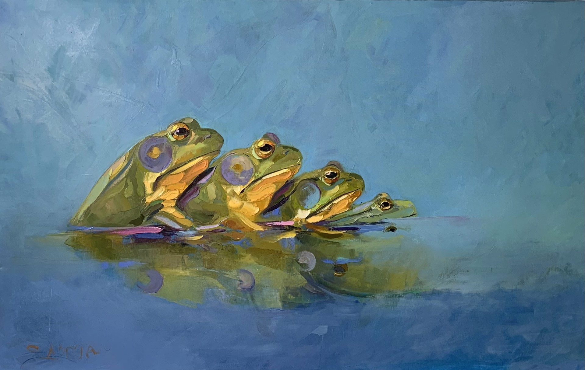 Four Frogs by Bob Ransley