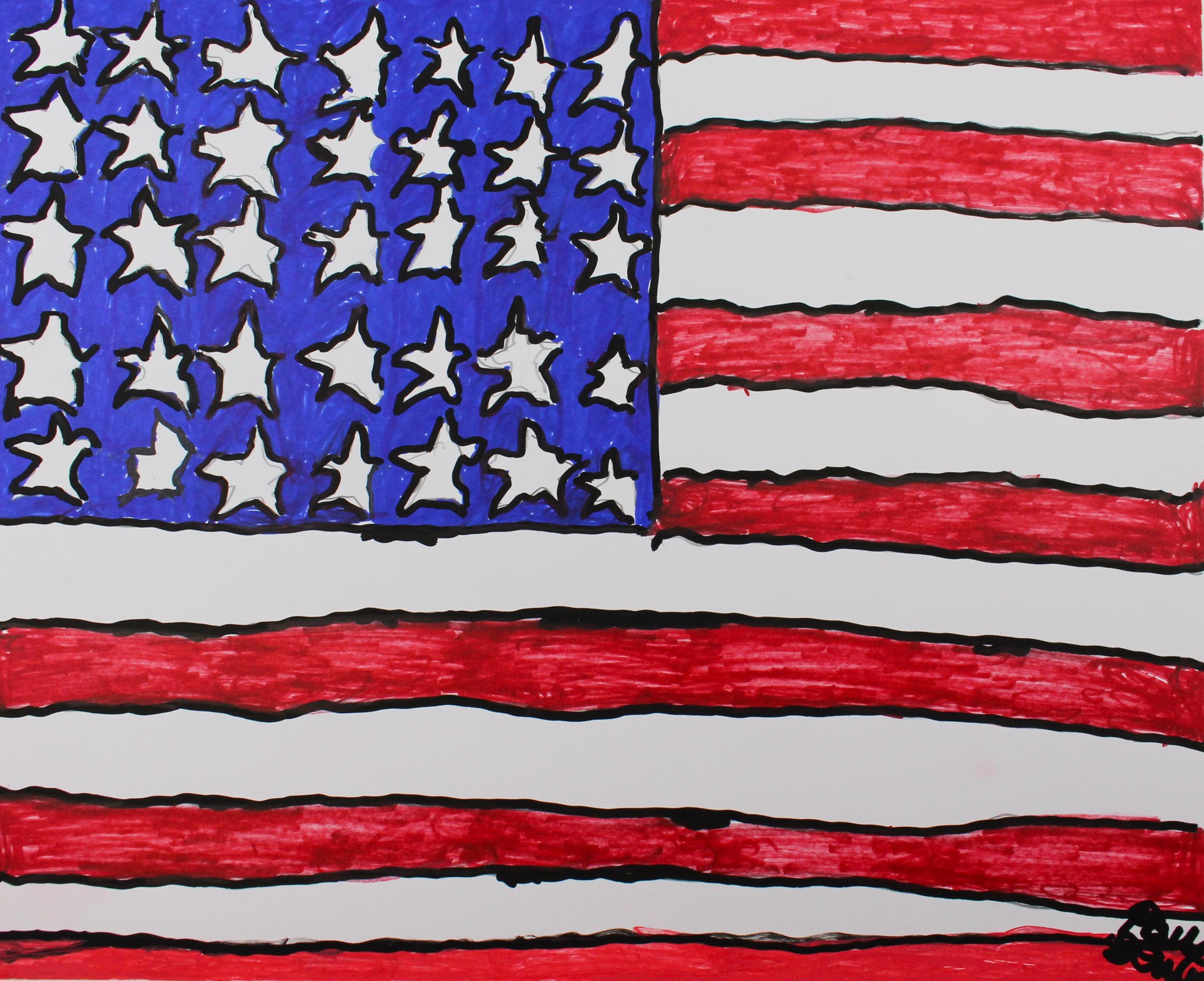 American Flag by Paul Lewis