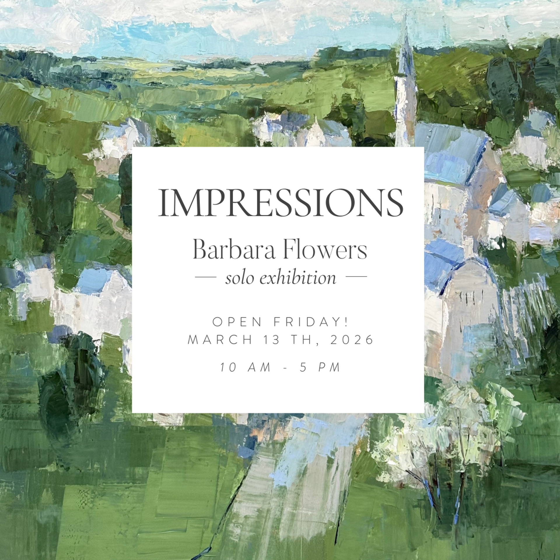 Impressions: Barbara Flowers Solo Show 2026 | Anne Irwin Fine Art