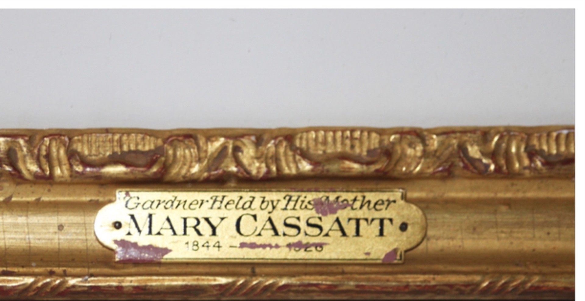 Gardner Held by His Mother by Mary Cassatt