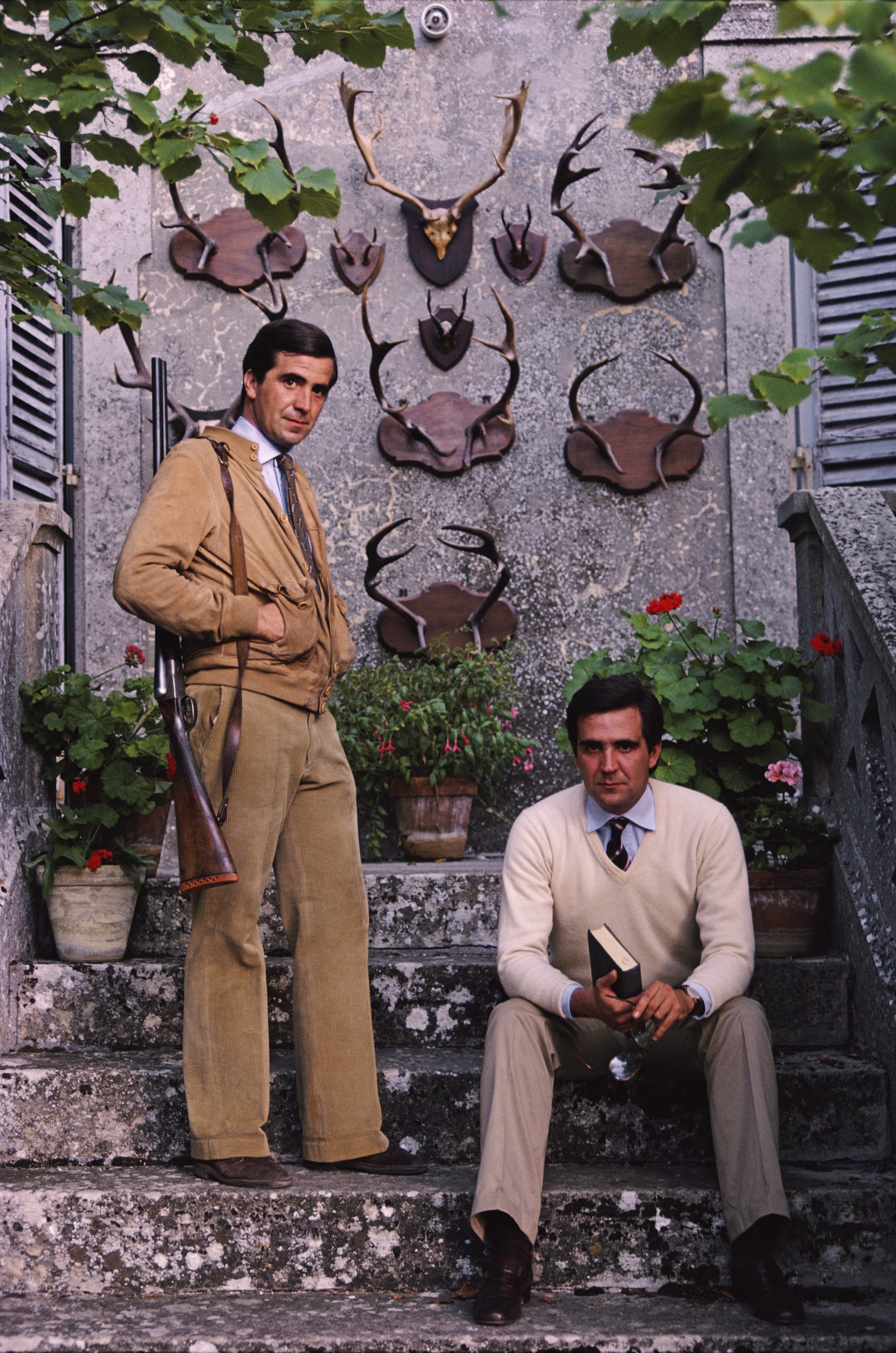 Gioacchino And Gian Nicola Fiilippi by Slim Aarons