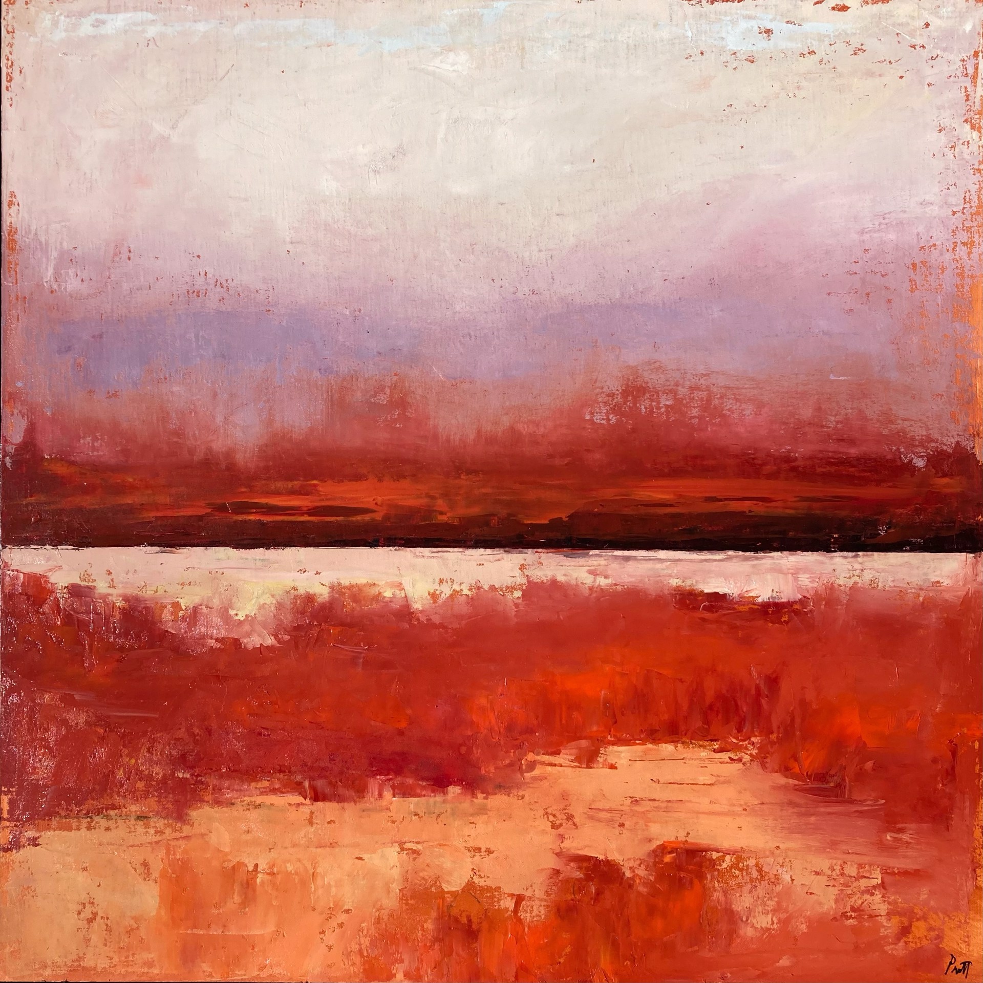 Red and Orange Arrangement by Sandra Pratt