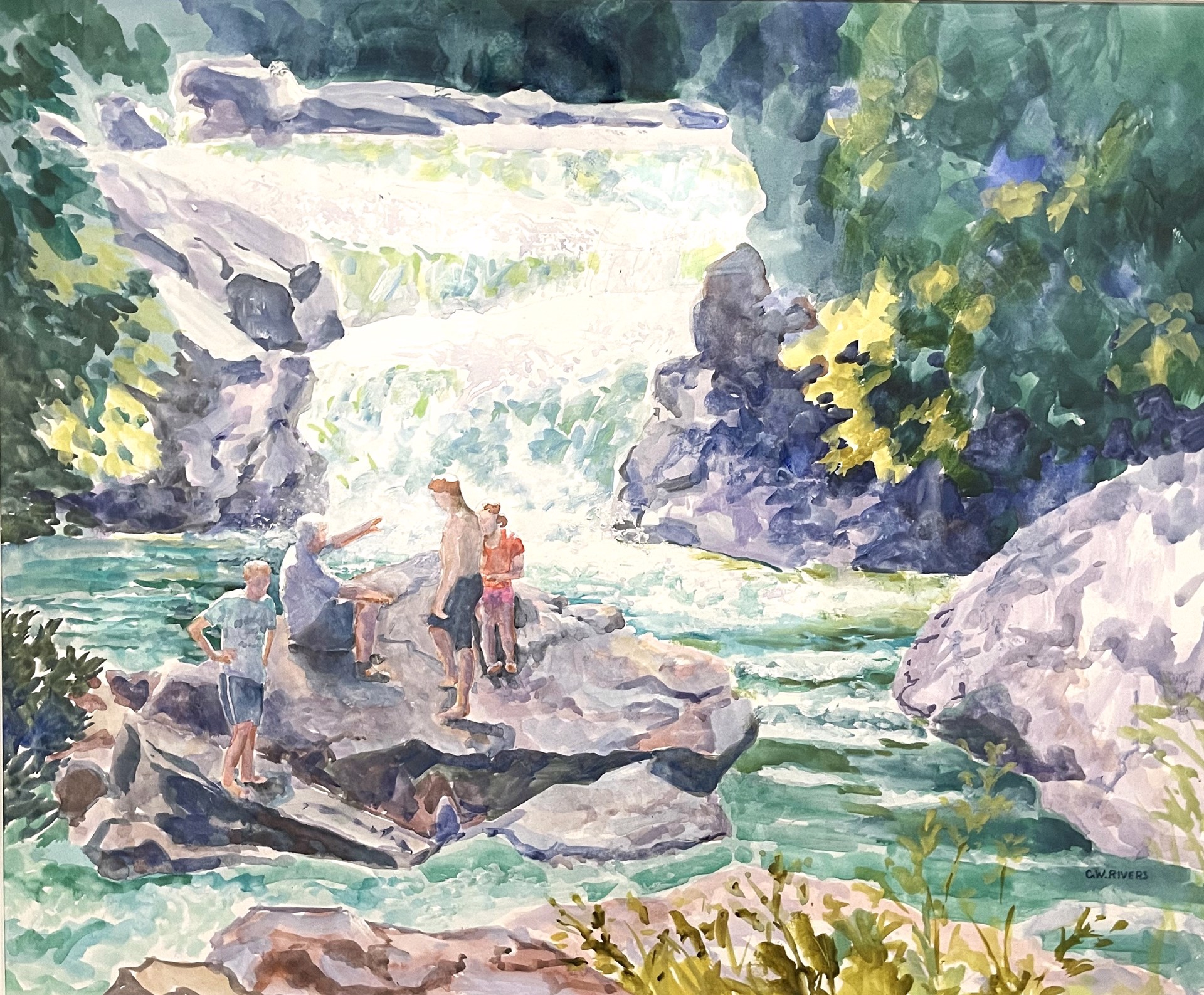 Cullasaja Falls I by Carroll W. Rivers