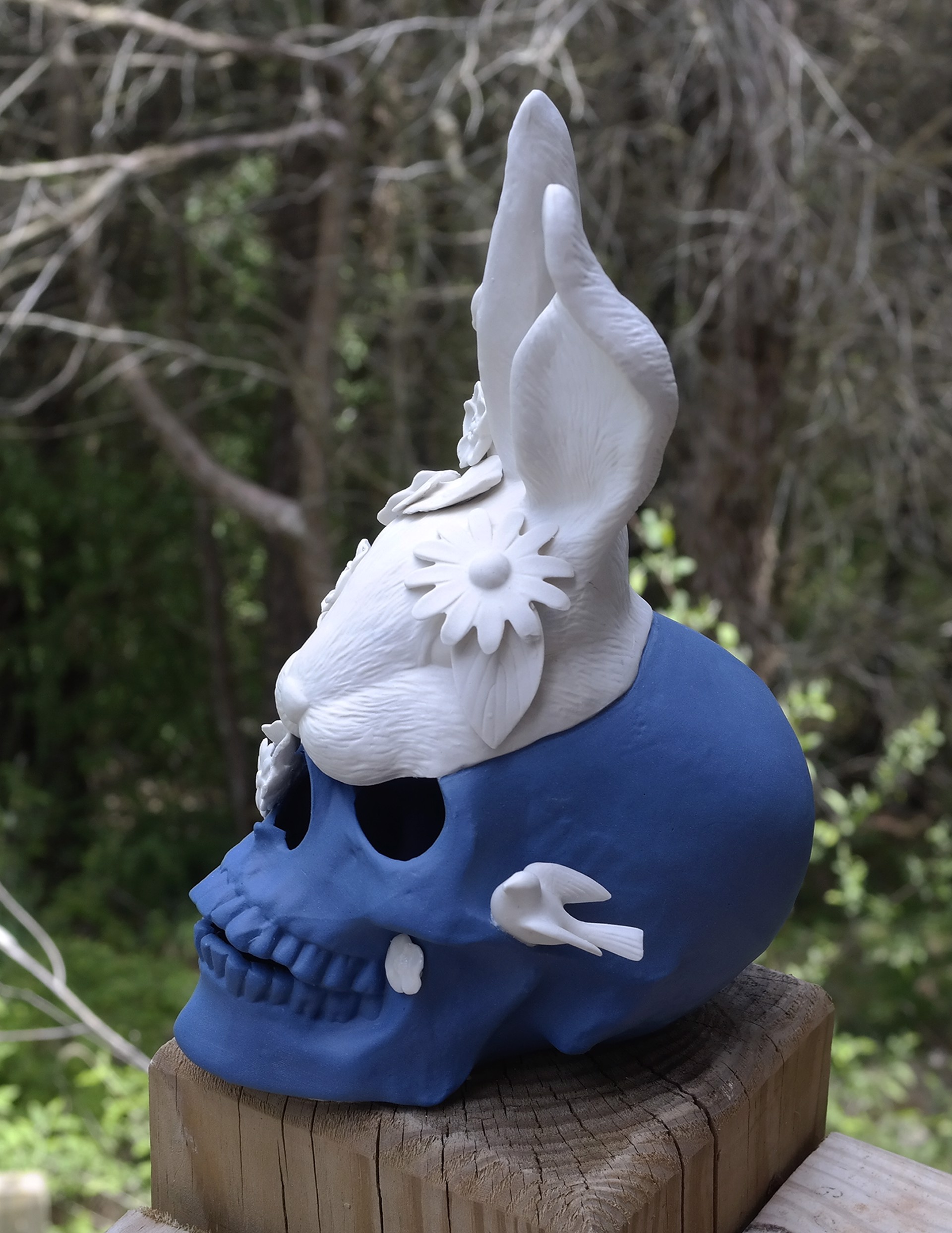 Blue Skull by Jeff Herrity