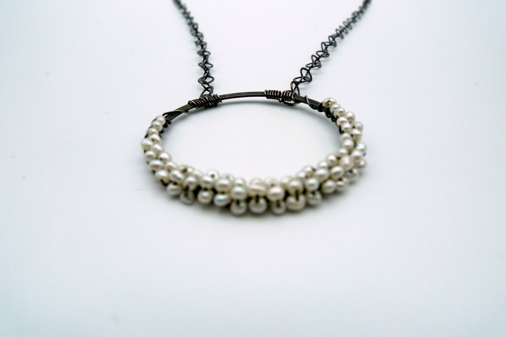 Wrapped Pearl Necklace by Alena Fisse-Karr