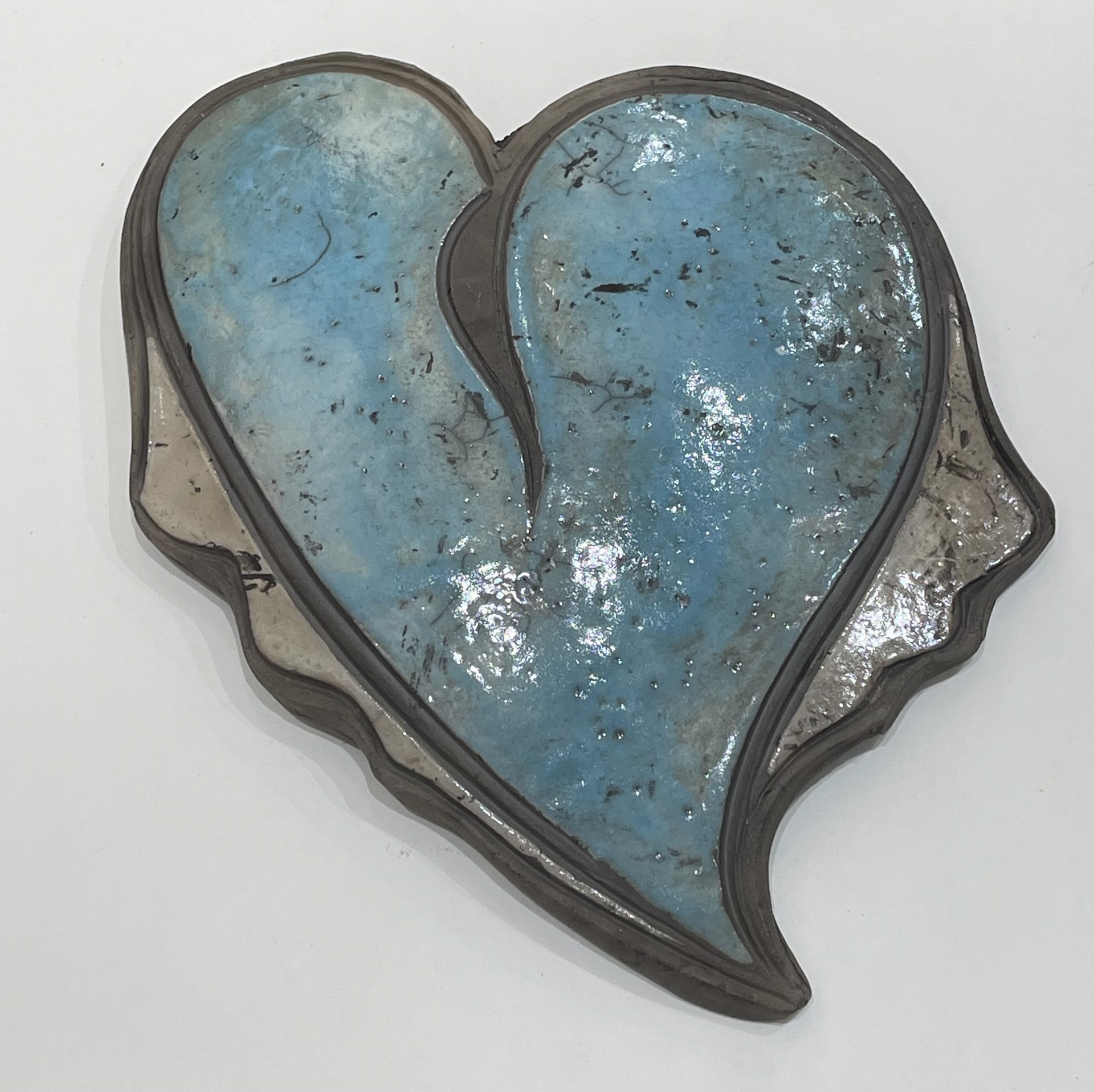 Obie Winged Blue Heart by Obie Clark