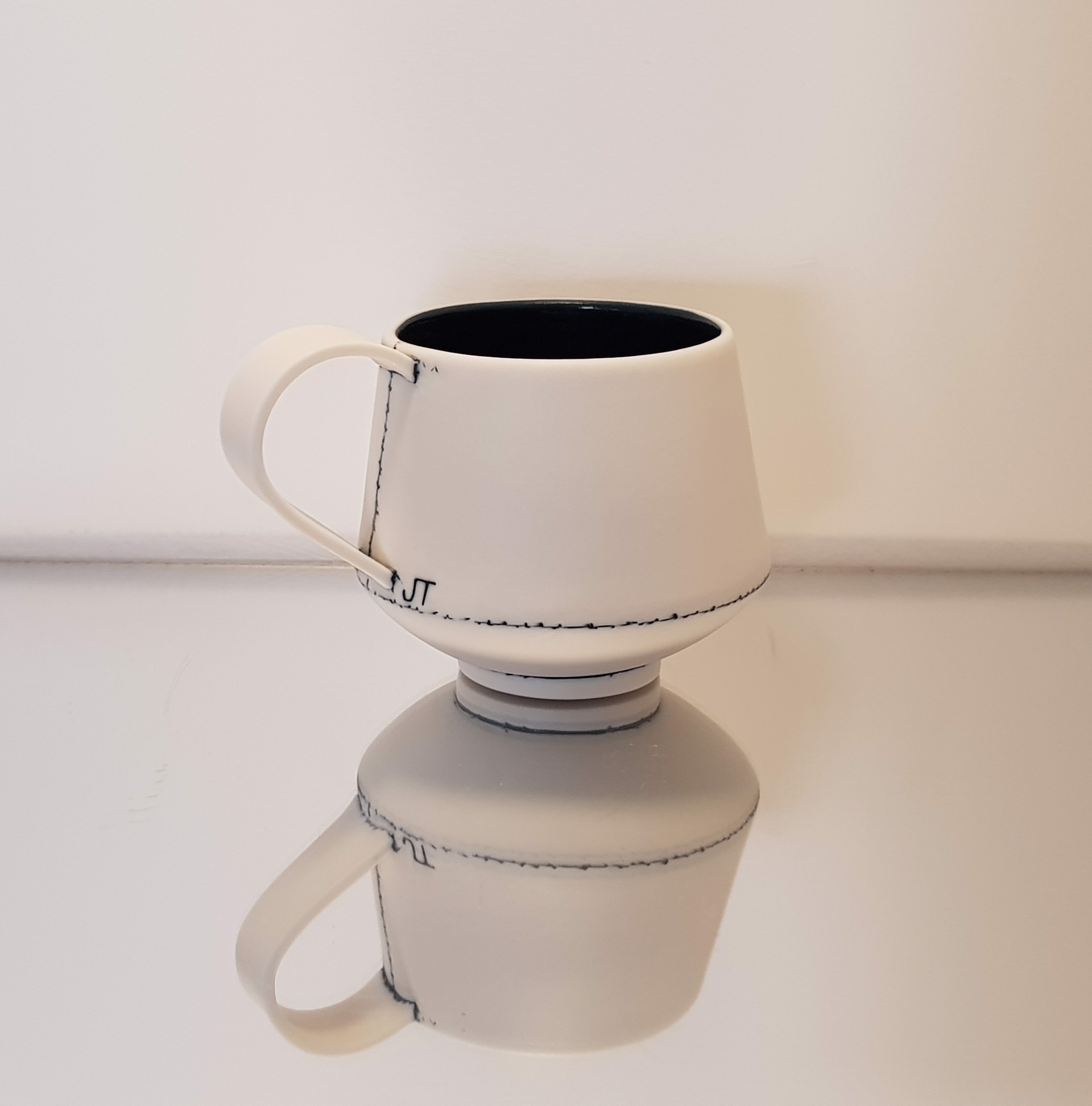 Breakfast Cup Teal by Jessica Thorn