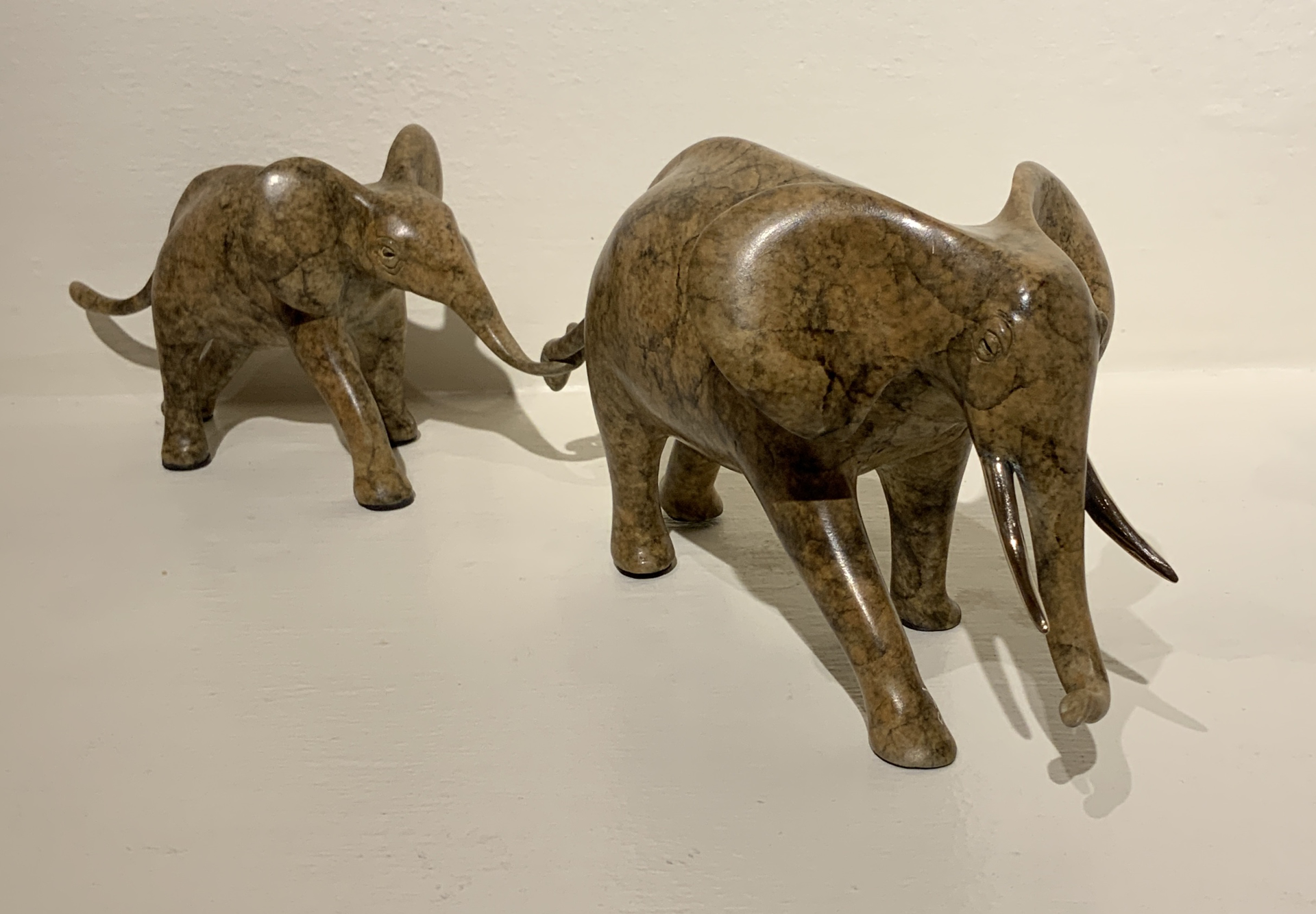 Pair of Elephants by Brian Arthur (1935-2022)