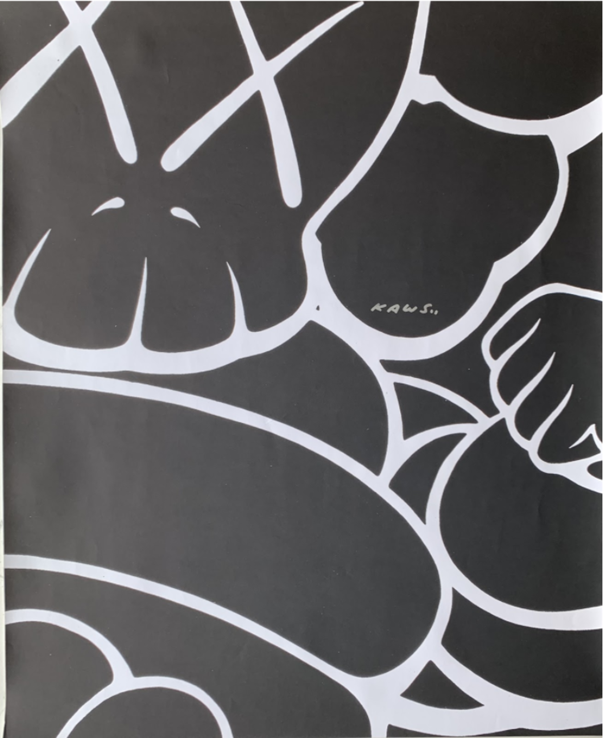 Signed Chum Poster by Kaws