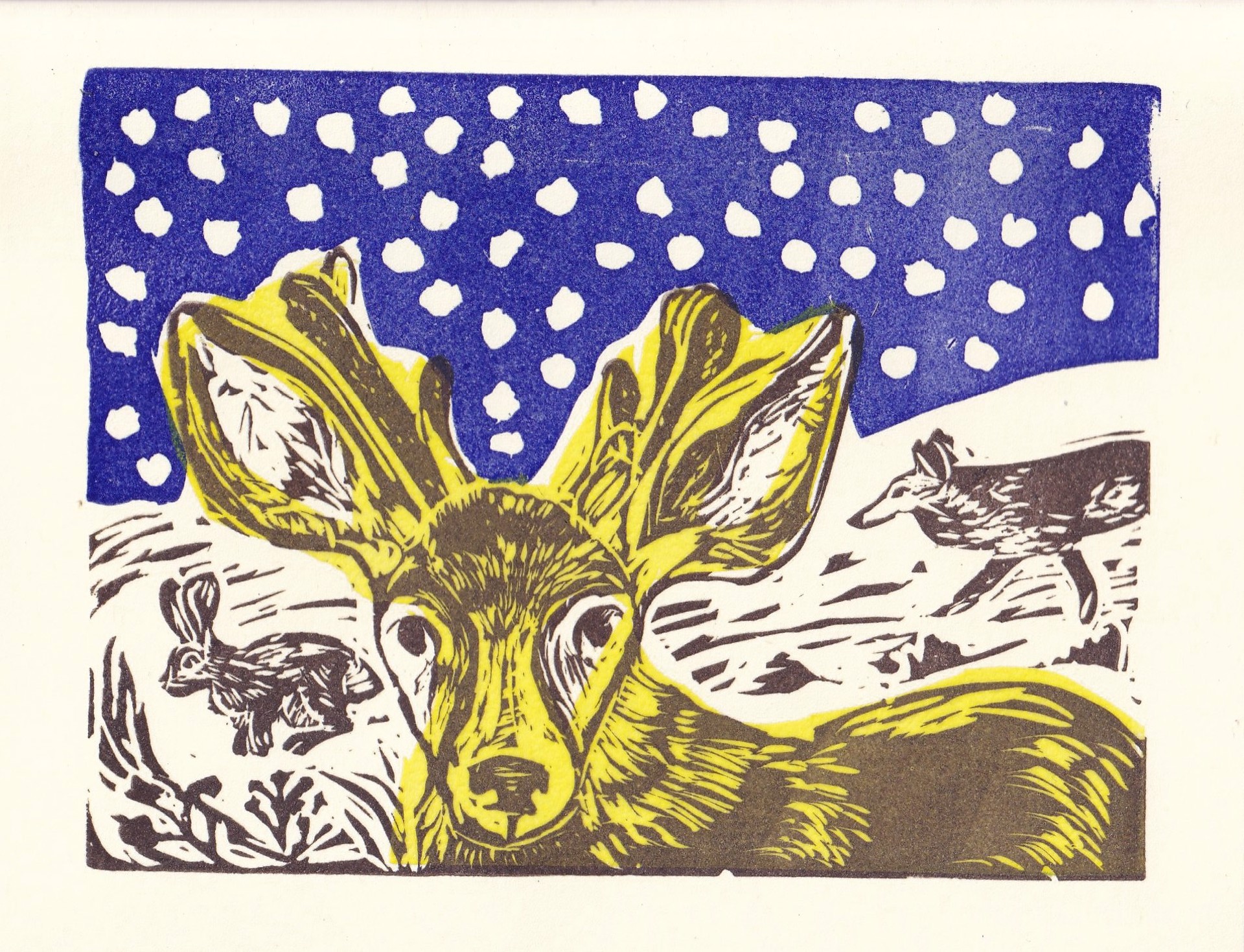 Deer Card II by Kat Kinnick