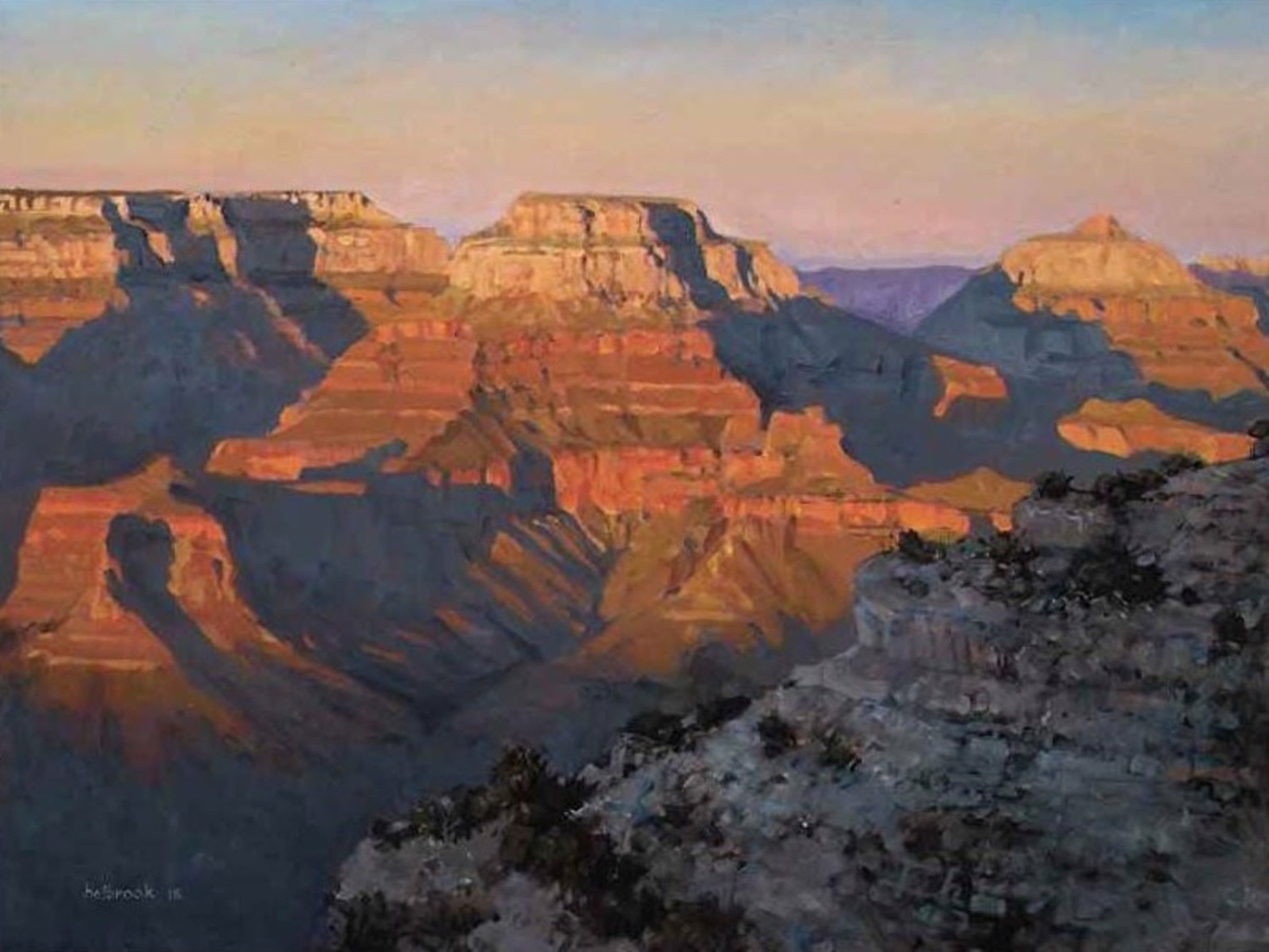 Wotan's Throne from Mather Point by Peter Holbrook