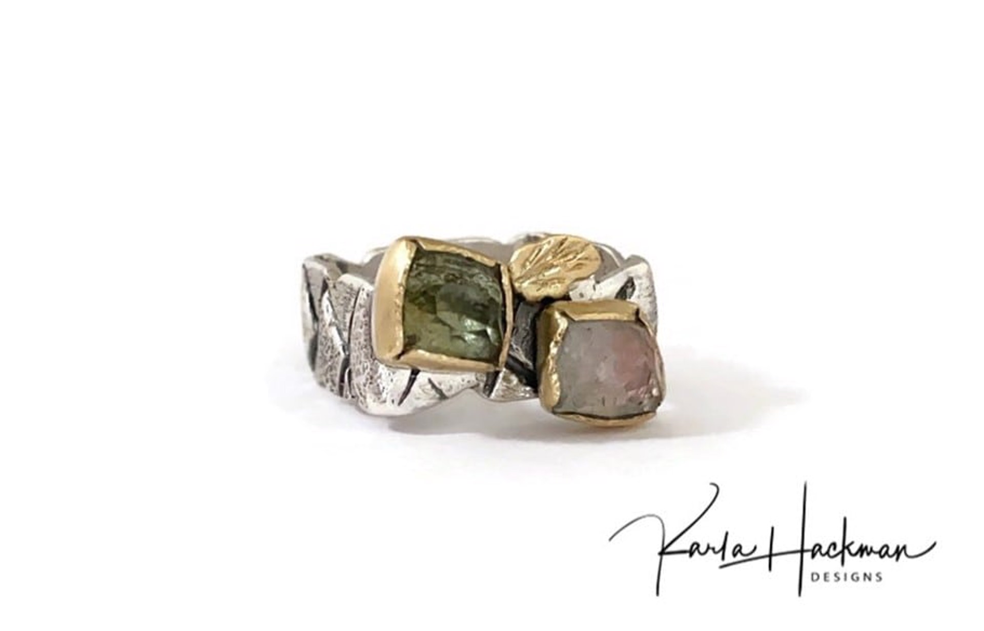Double Tourmaline Ring by Karla Hackman