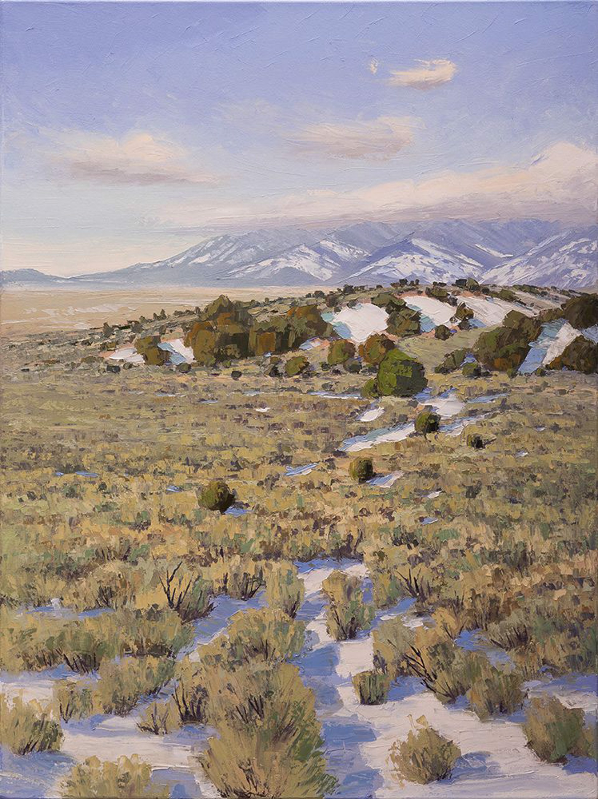 Taos Mesa Winter by Ken Daggett
