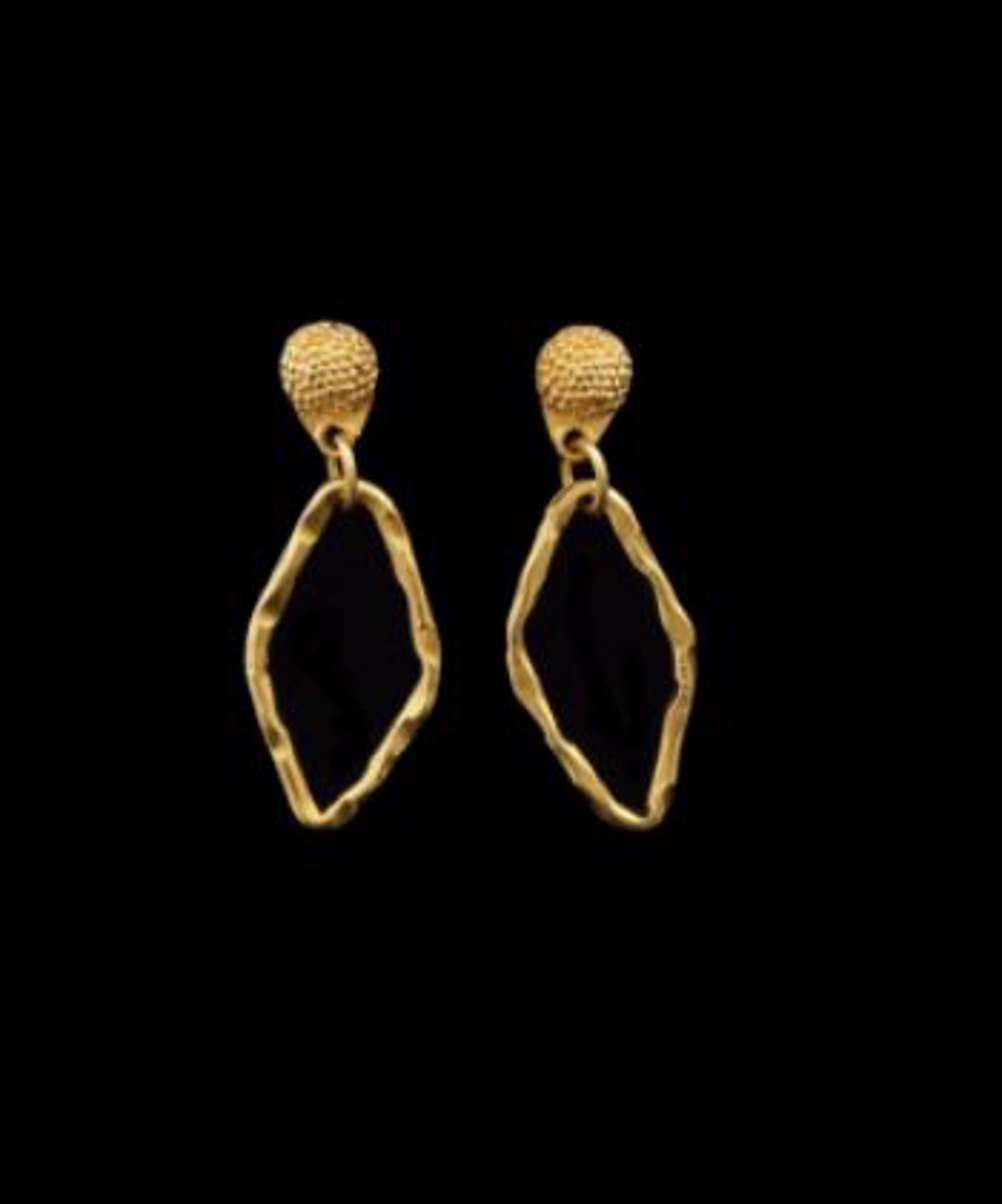 GV Diamond Shape Dangle Earrings by Mara Labell