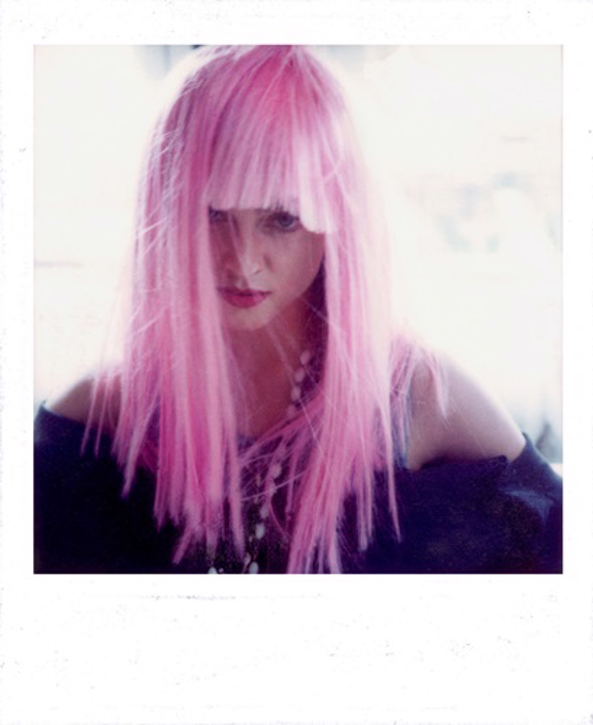 Madonna in Pink Wig by Maripol