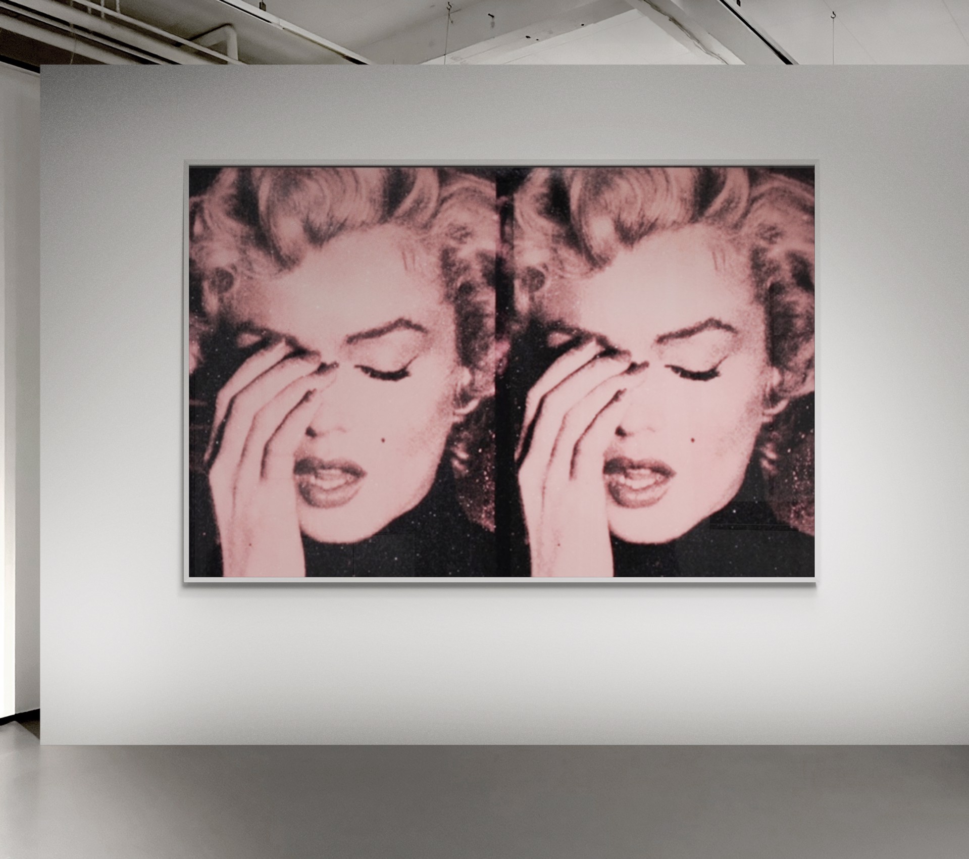 Crying Marilyn Diptych - Star Pink by Russell Young