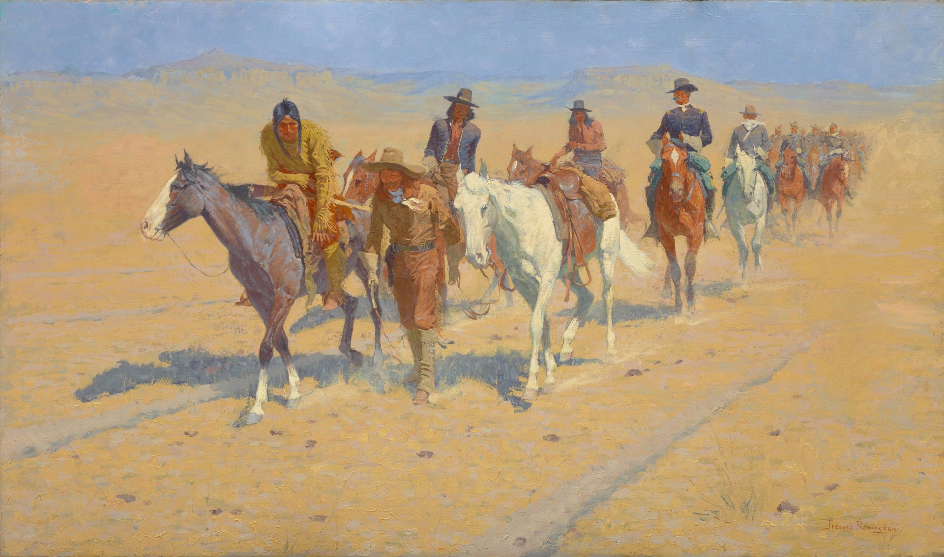 Pony Tracks in the Buffalo Trails, by Frederic Remington