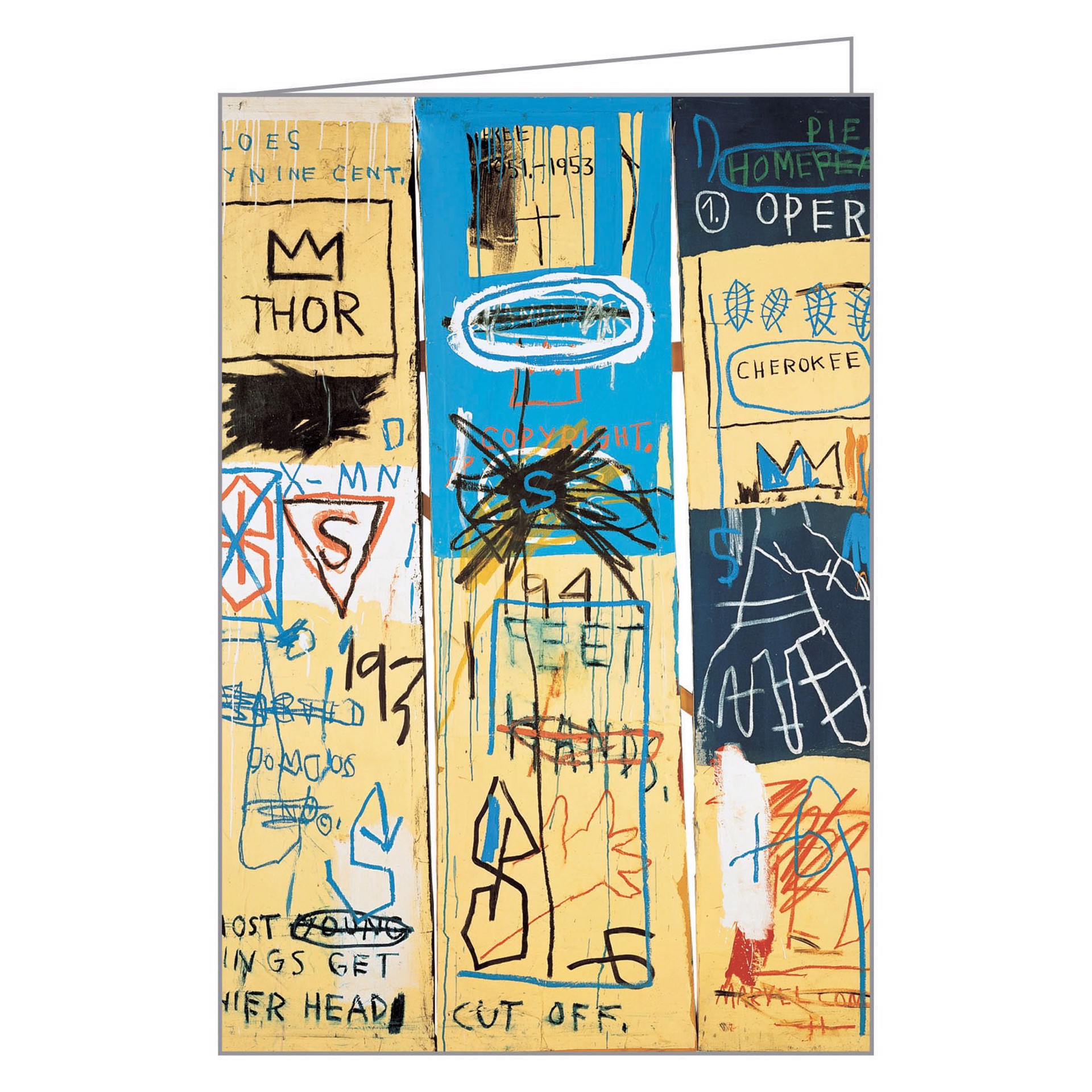 Jean-Michel Basquiat FlipTop Notecard Box by Jean-Michel Basquiat
