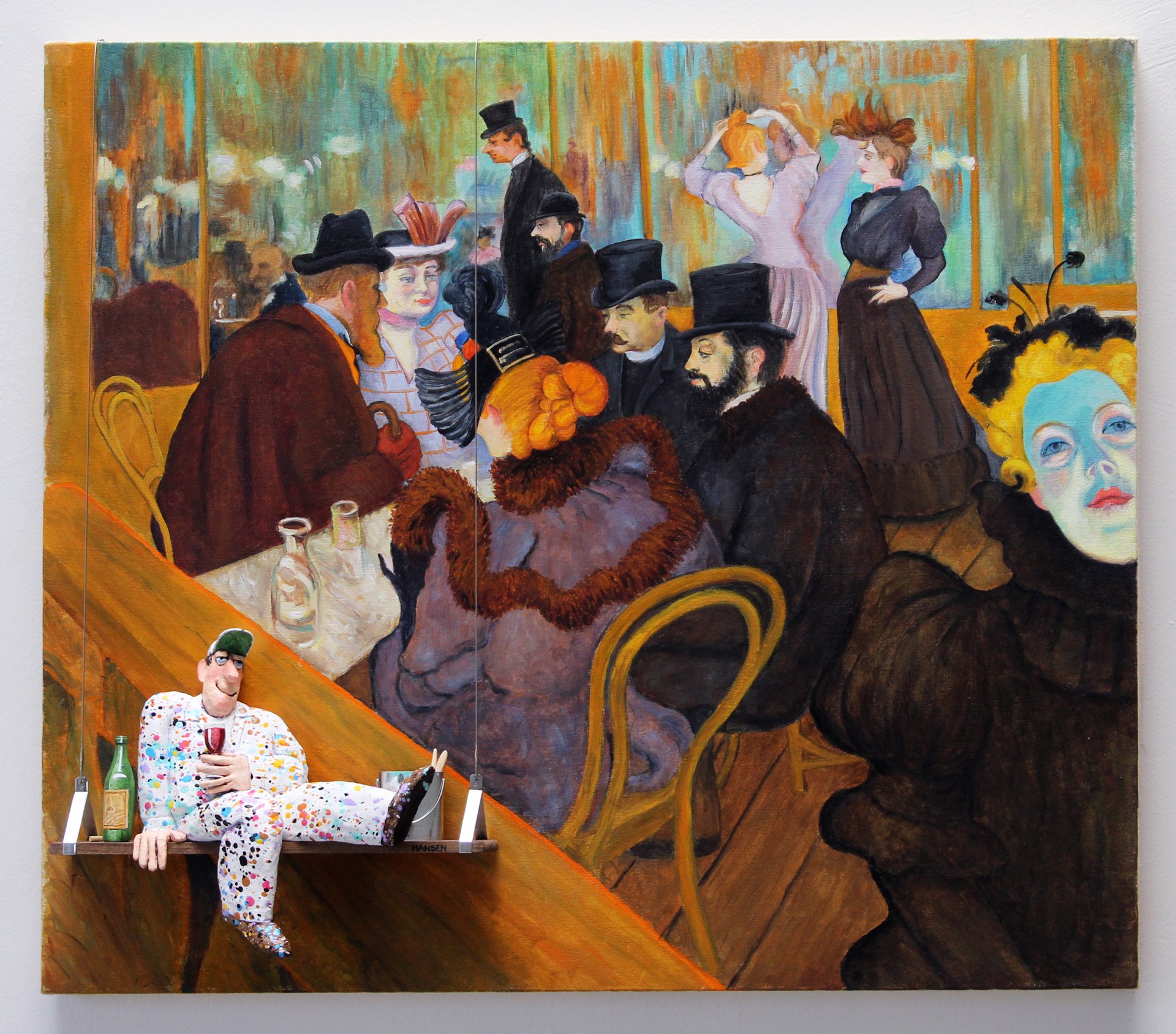 At the Moulin Rouge, Henri de Toulouse-Lautrec (1892–1895) by Stephen Hansen