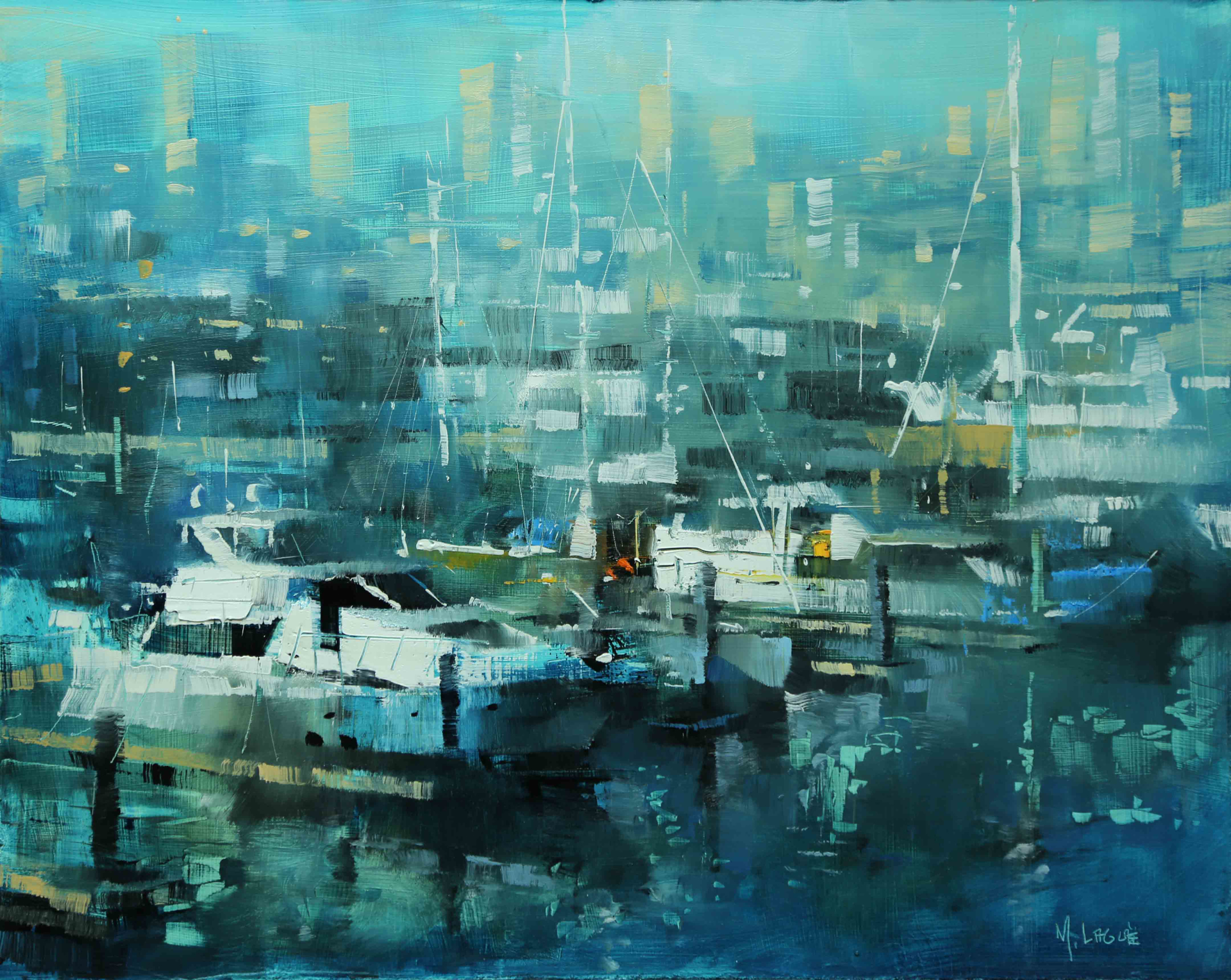 Turquoise Harbor by Mark Lague