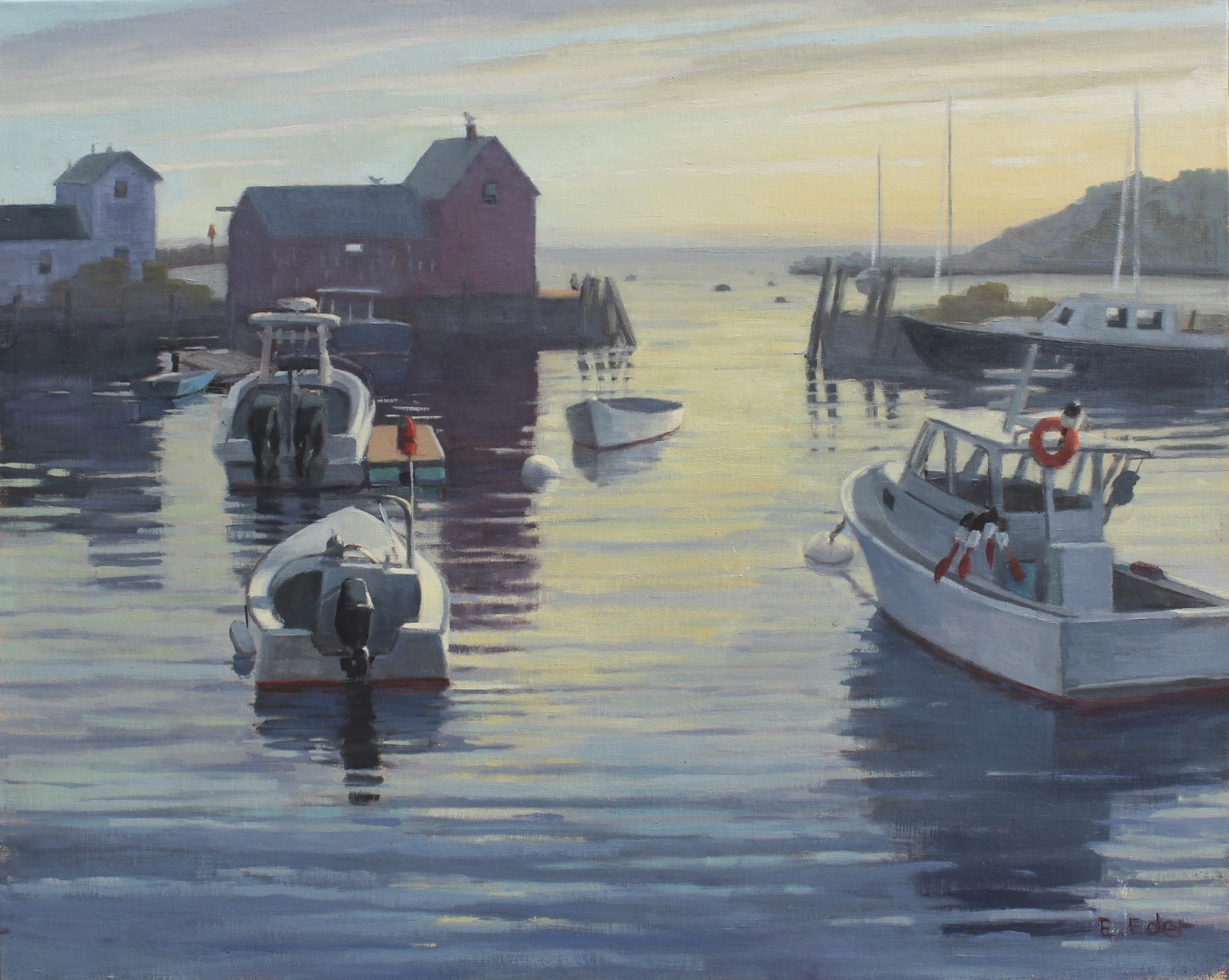 New Day, Rockport Harbor by Eileen Eder