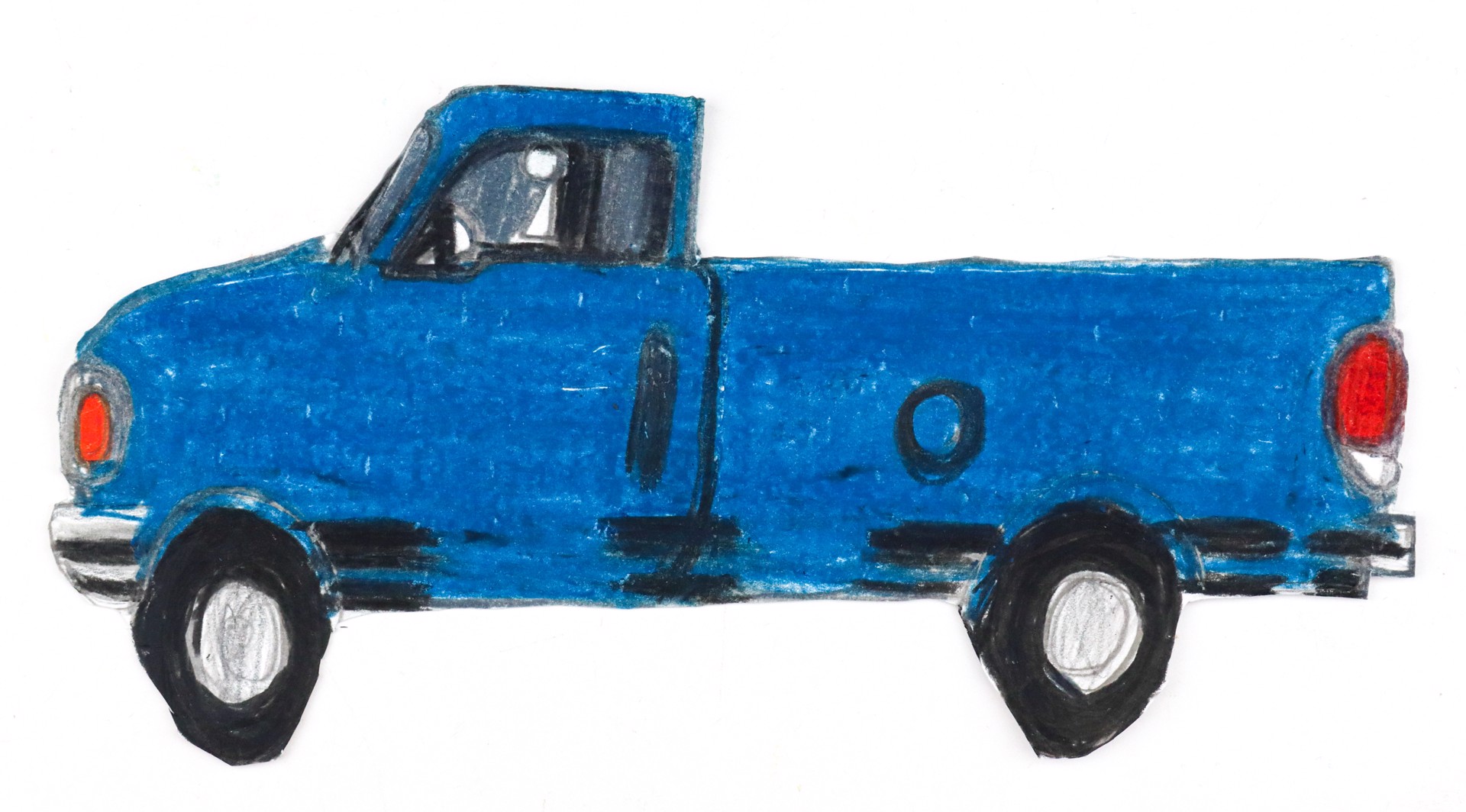 Blue Pickup Truck by Michael Haynes