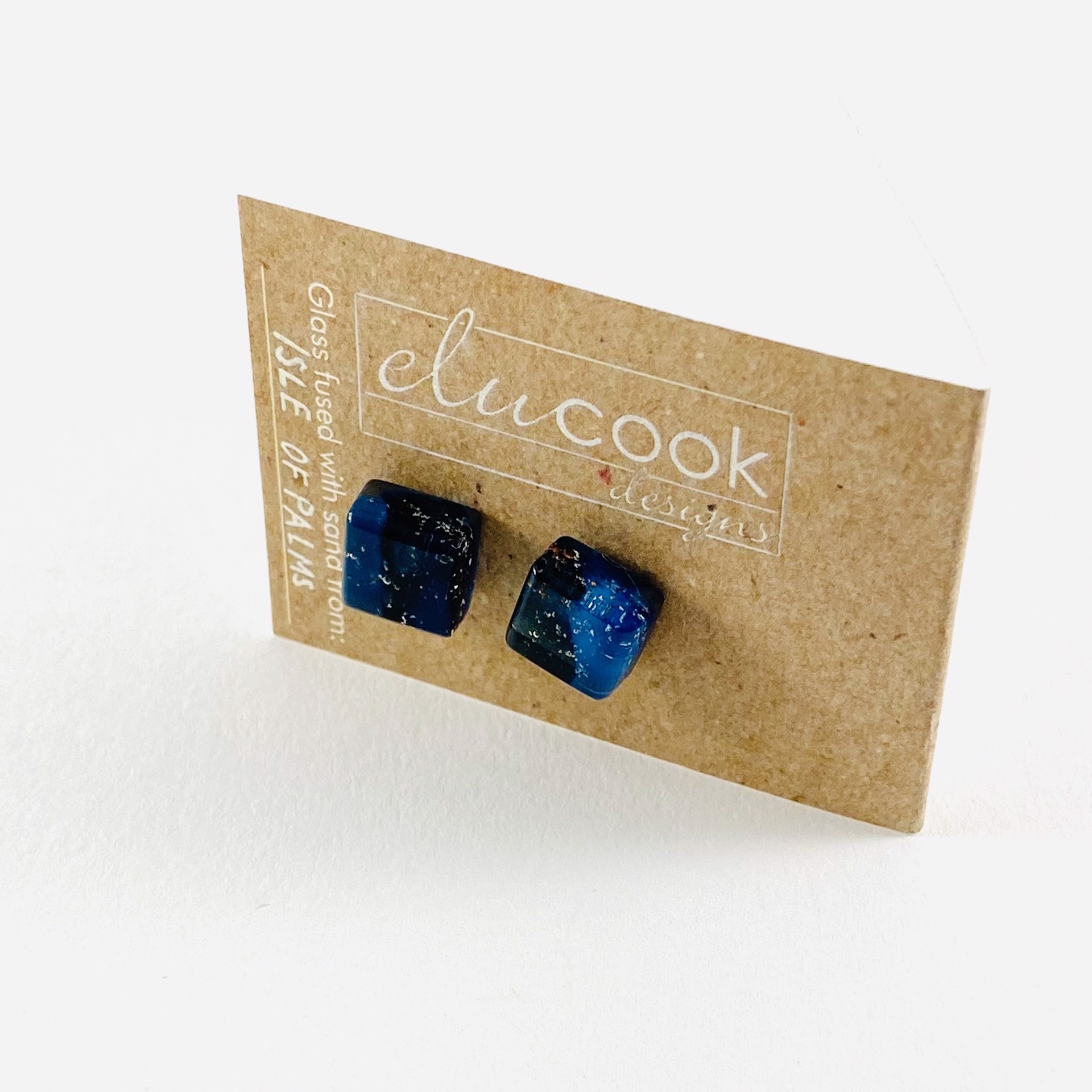 Button Earrings, 8q by Emily Cook