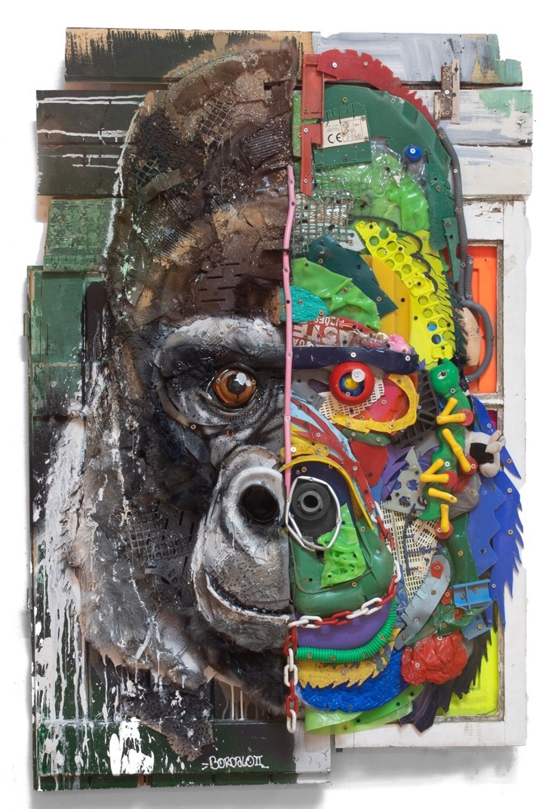 Half Gorilla  by Bordalo II