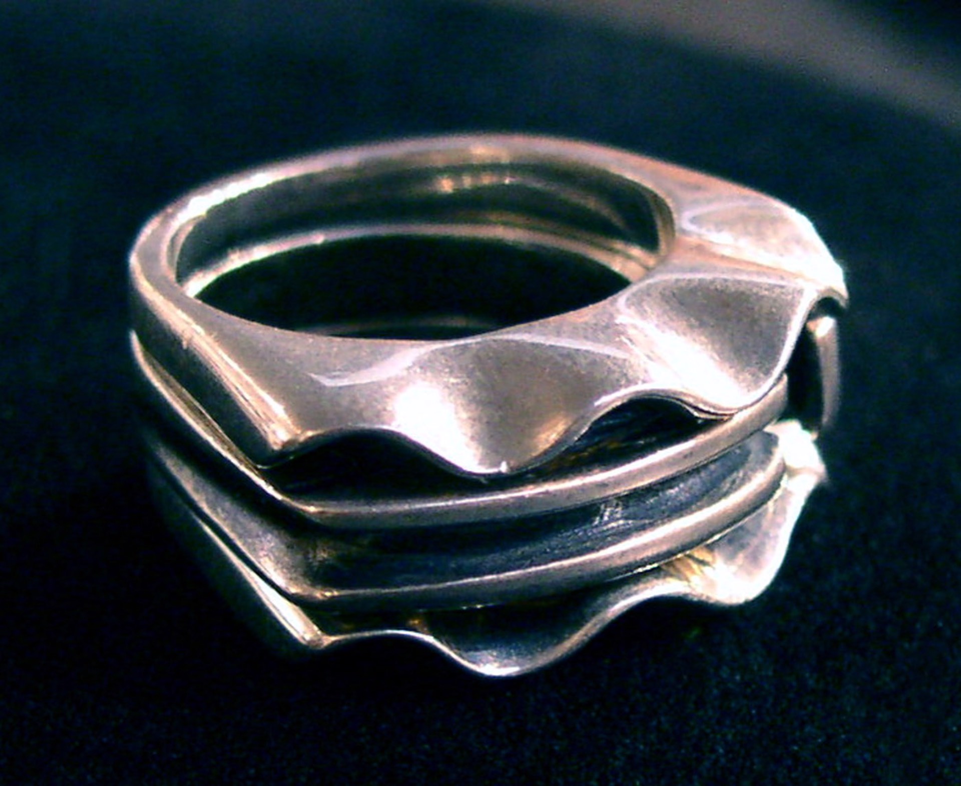 Clam Stacker Ring by Robert Rogers