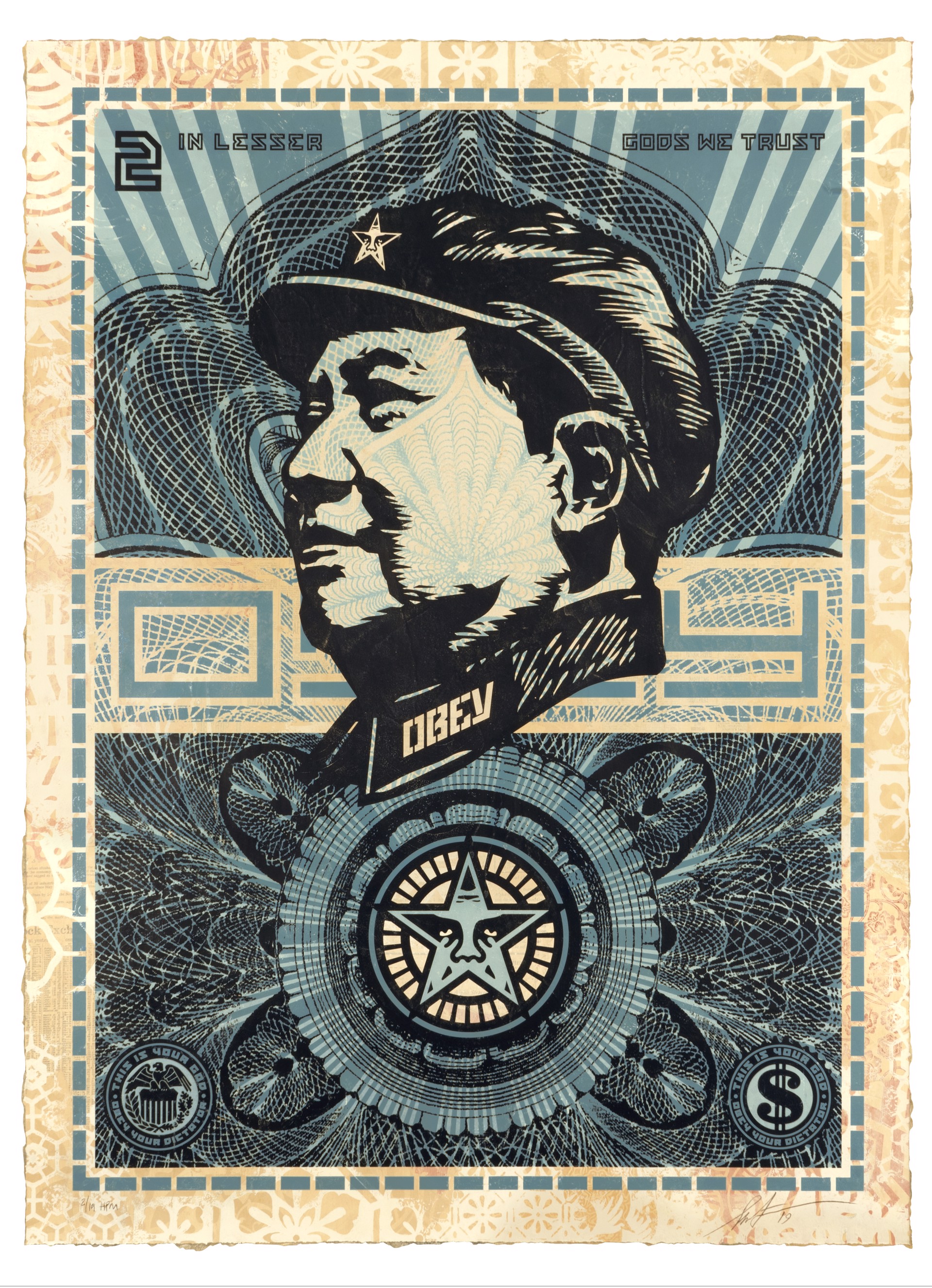 Lesser God Mao, HPM by Shepard Fairey