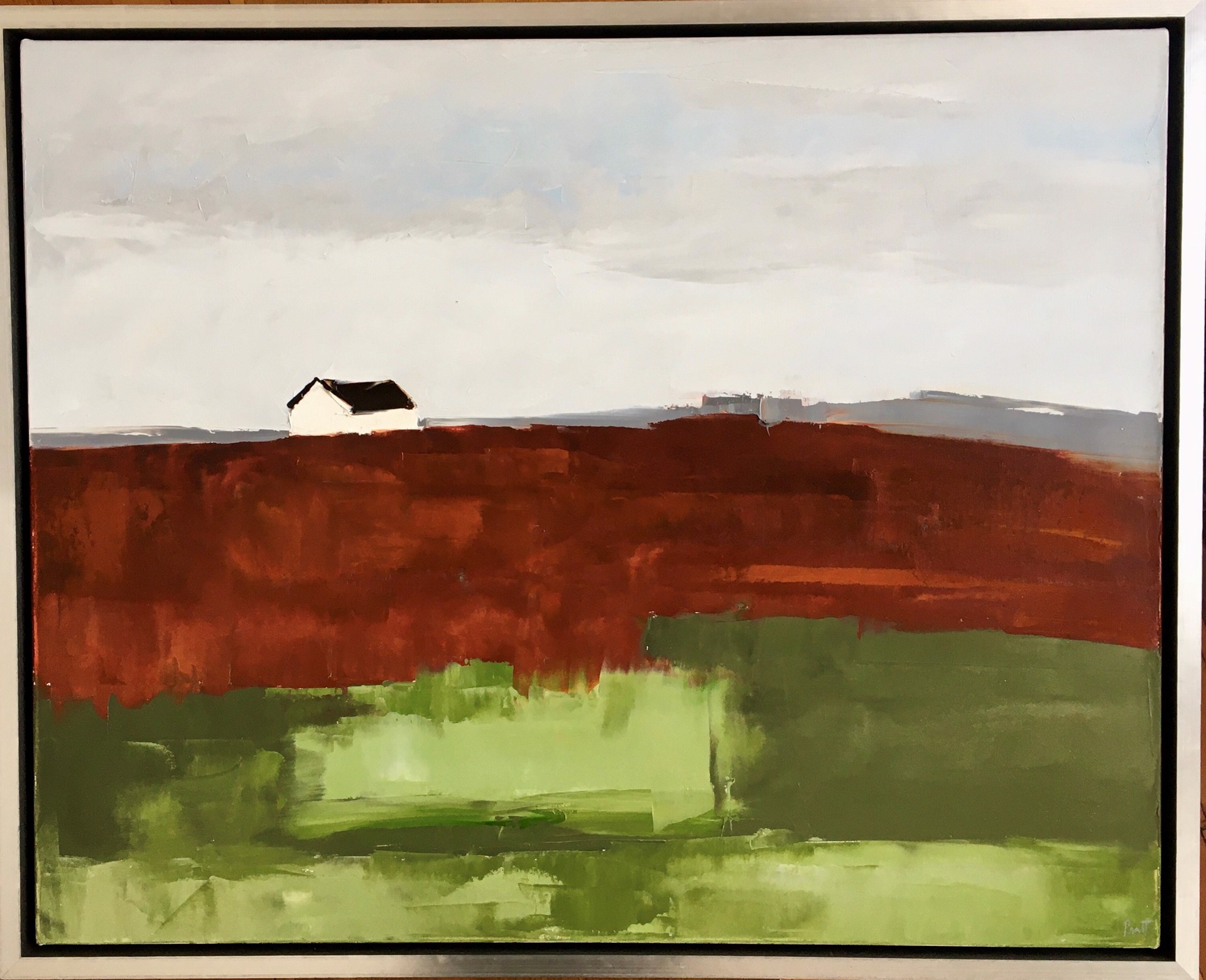 Red and Green Field, 2021 by Sandra Pratt