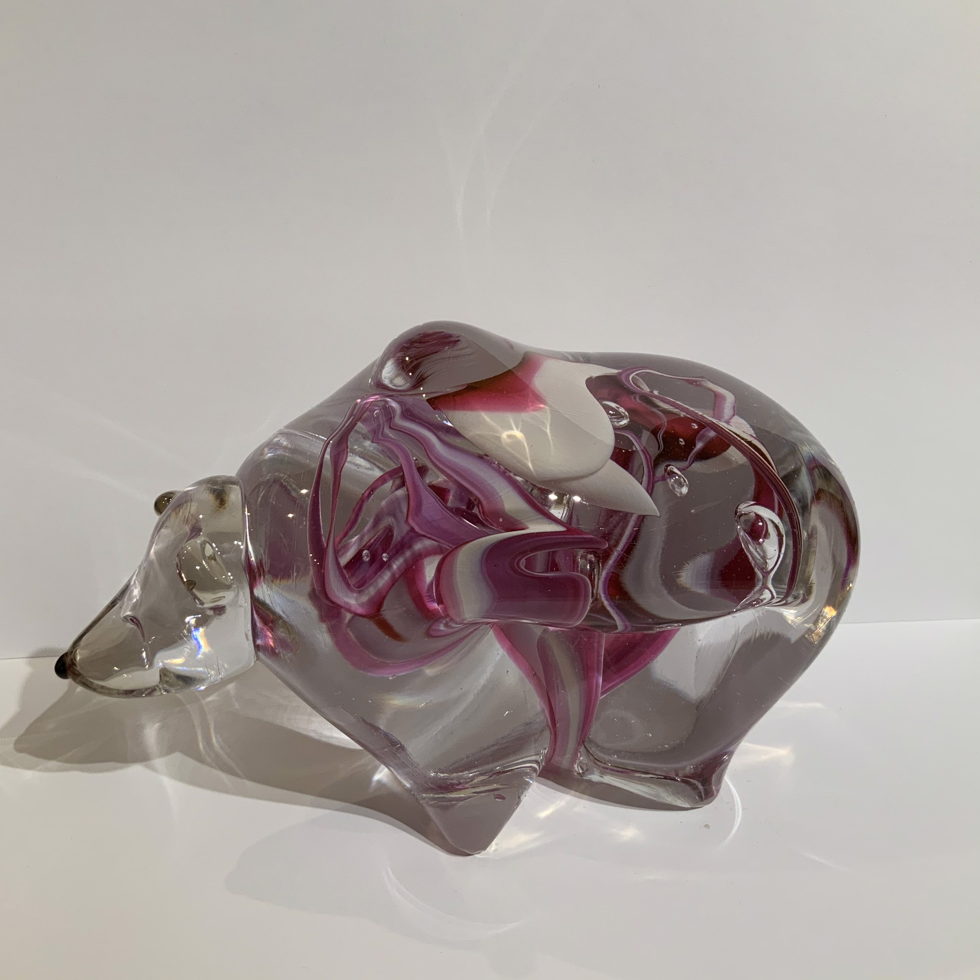 Glass Bear Pink #3 by Hayden MacRae