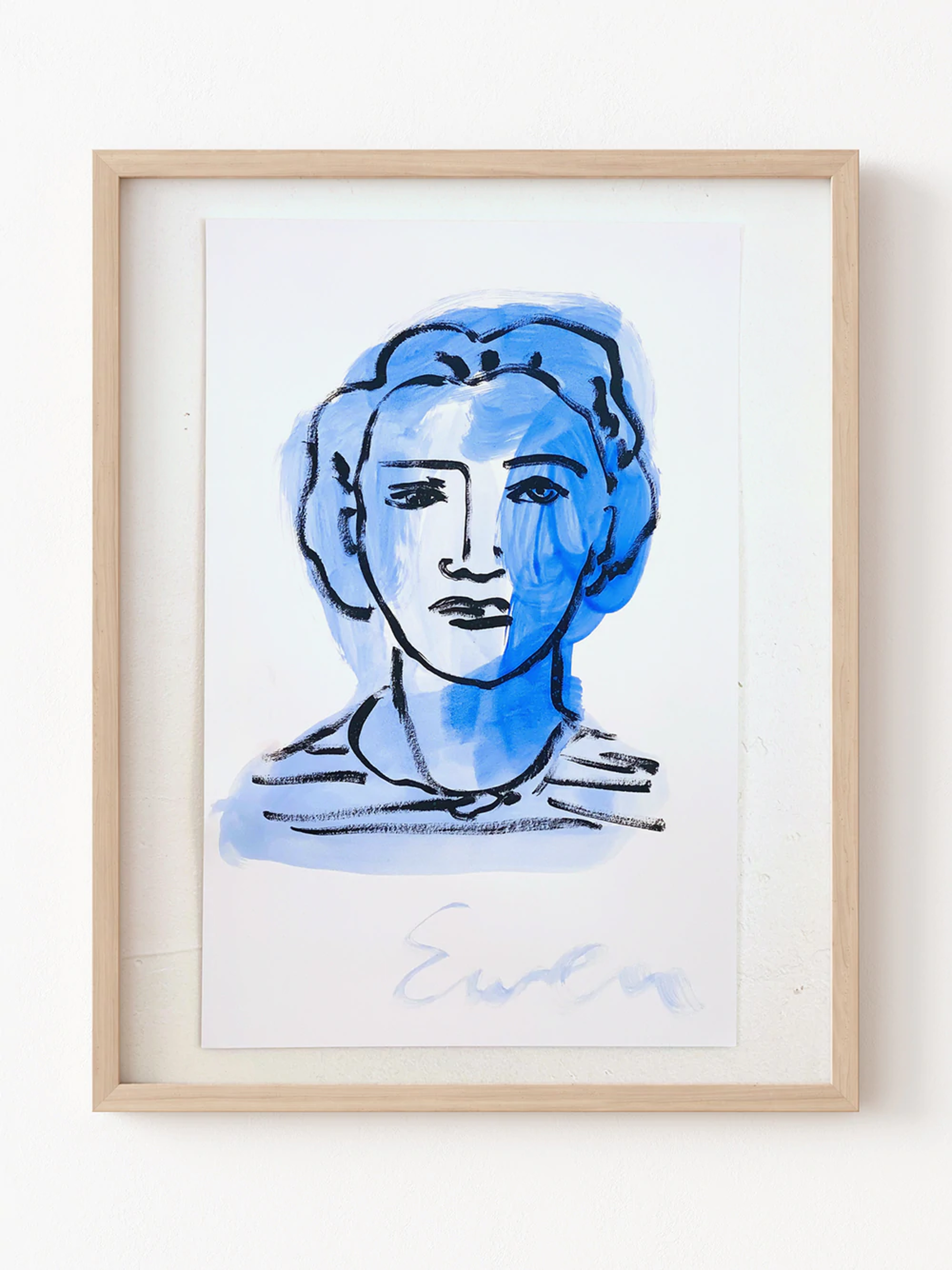 Portrait, Blue by Anne-Louise Ewen