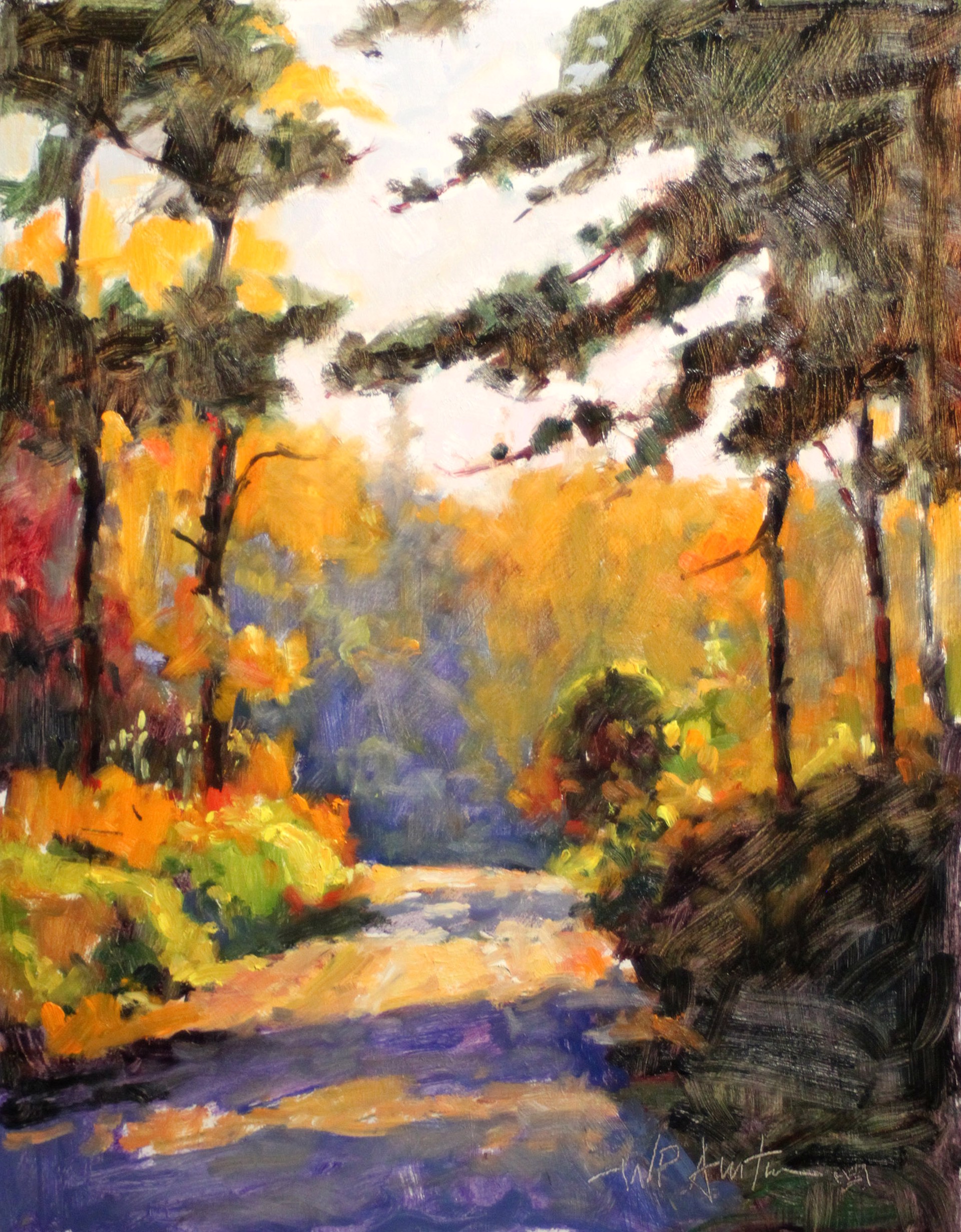 Sunlit Road by Perry Austin