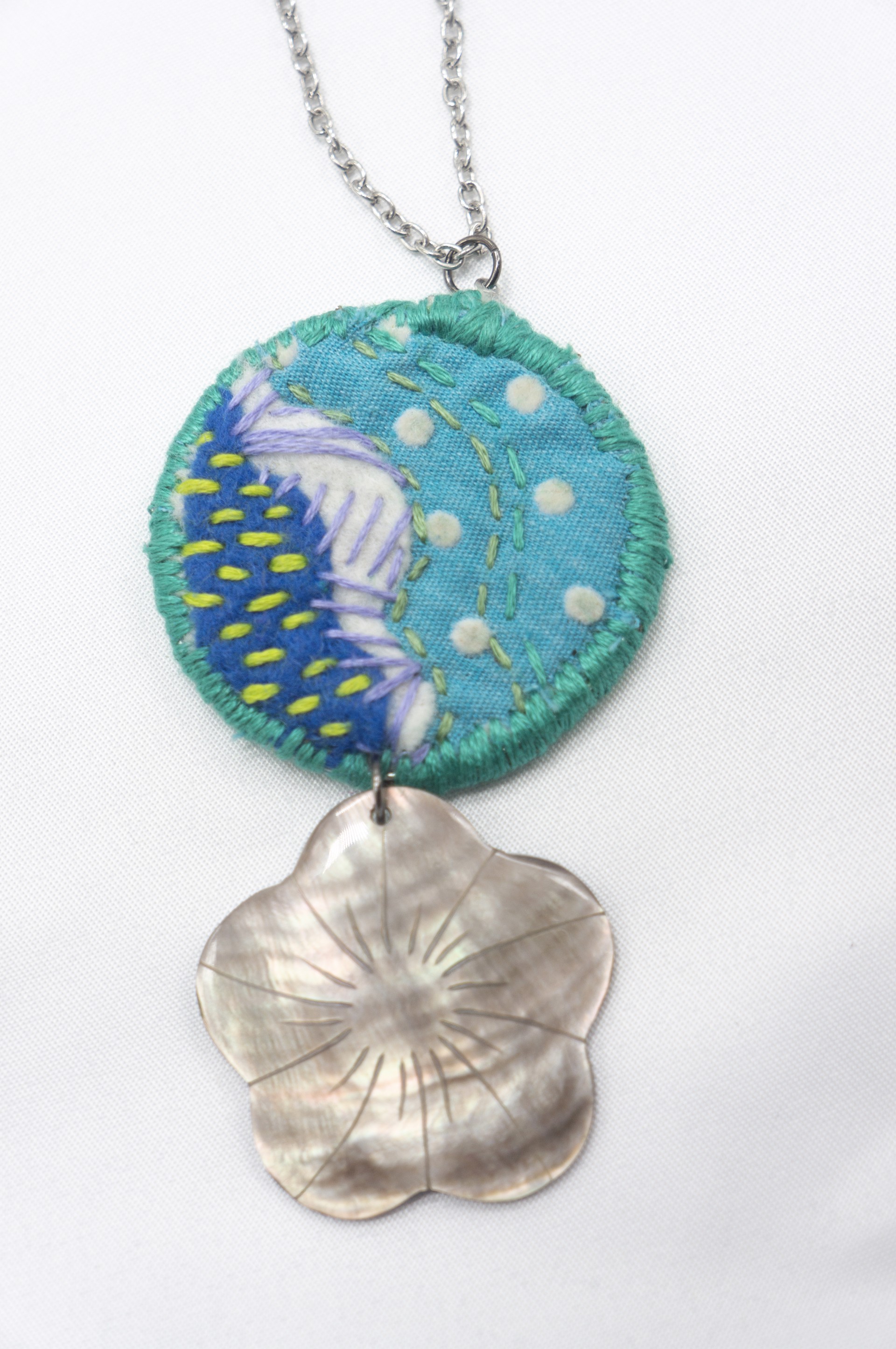 Shell Pendant Necklace by Hattie Lee Mendoza