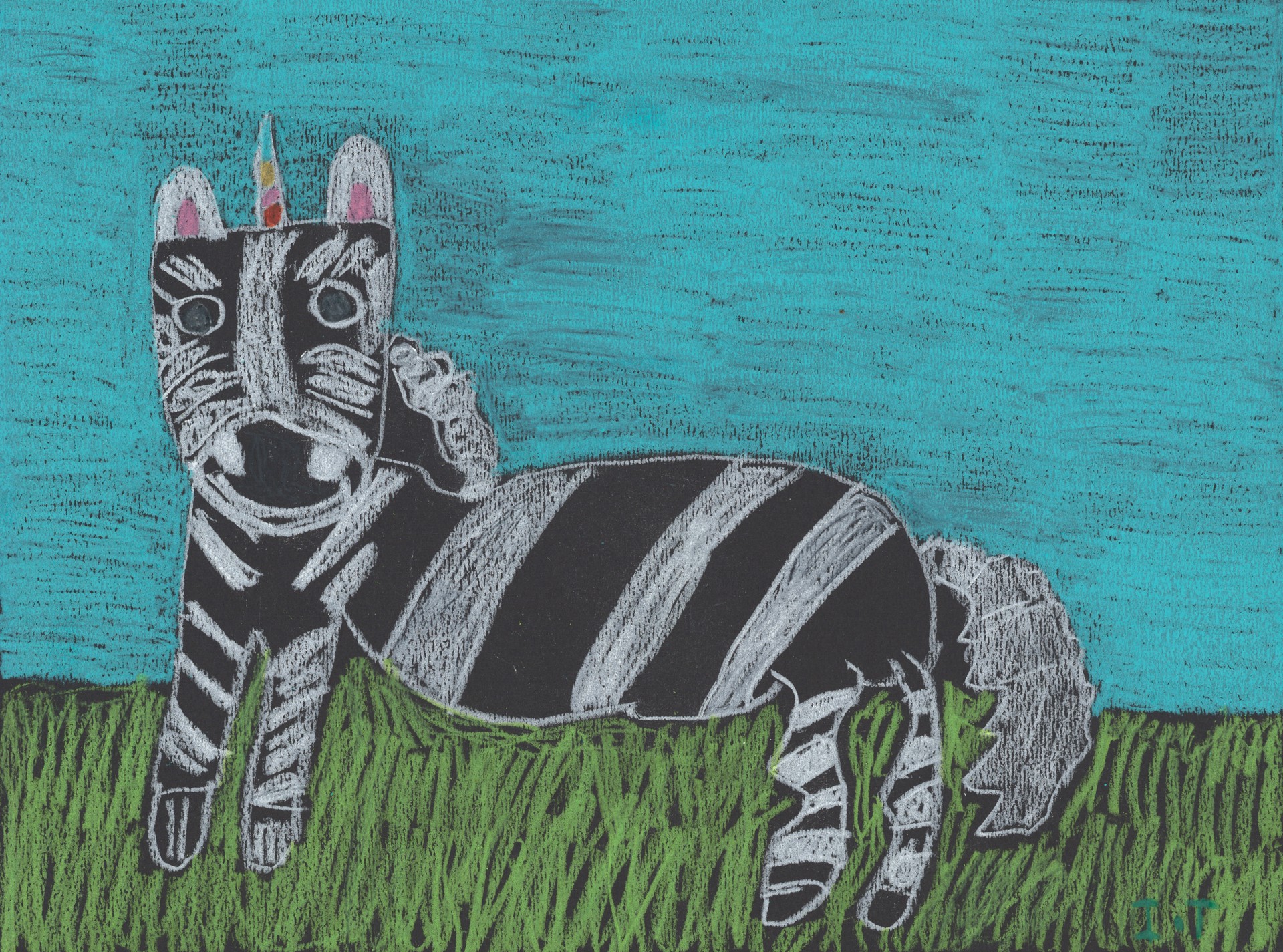 Rainbow Zebra by Imani Turner