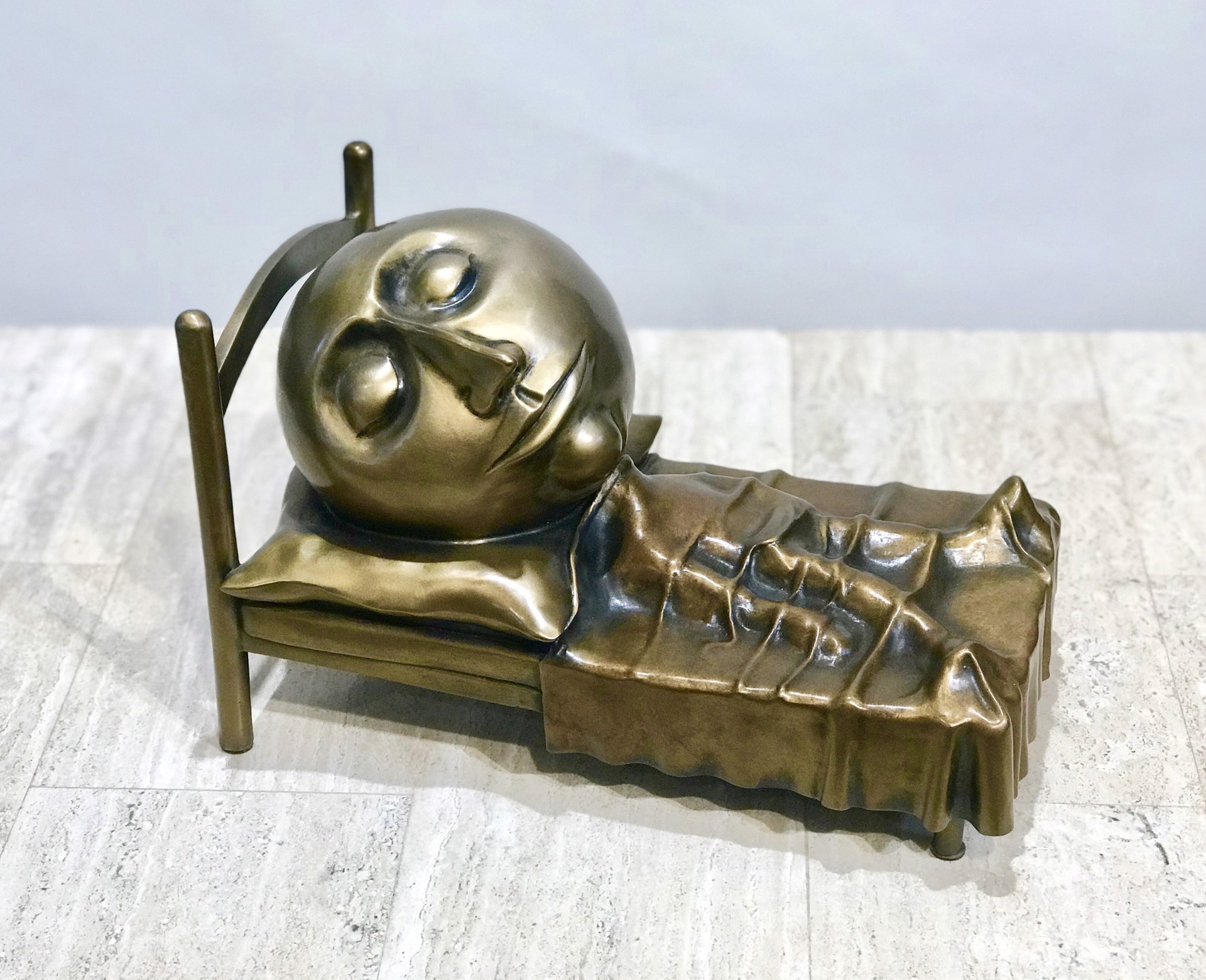 Slumber (bronze) by Rodger Jacobsen