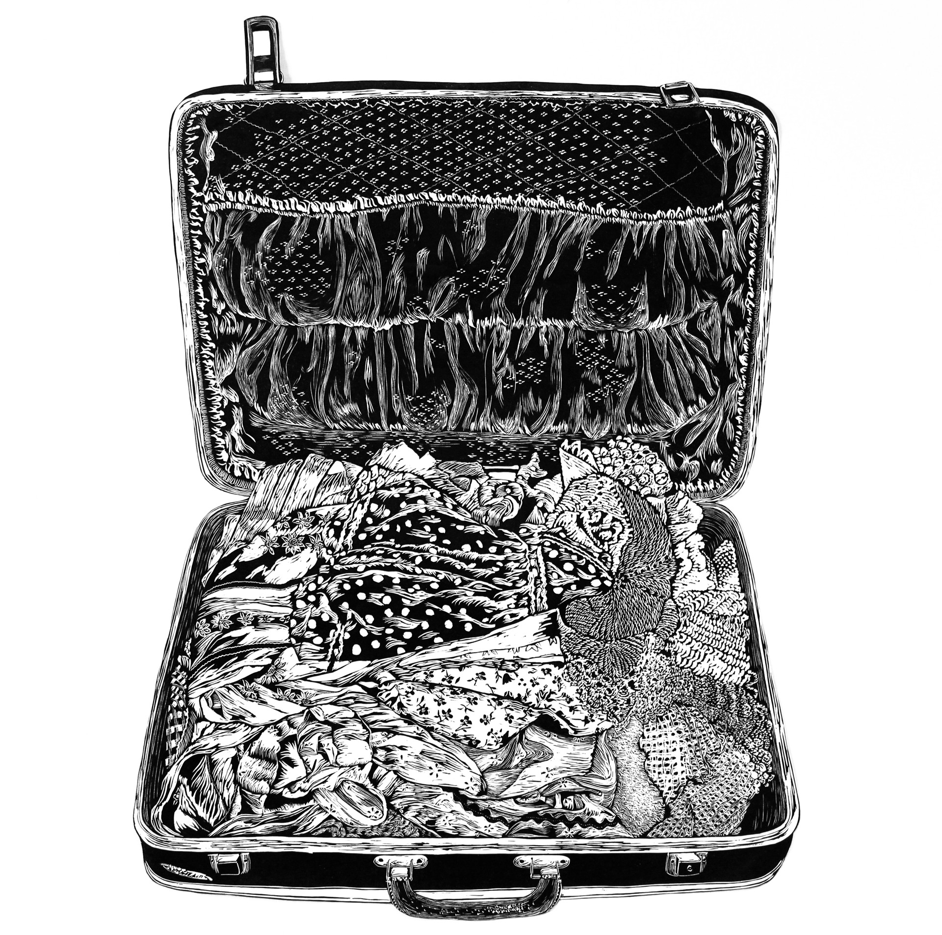 Suitcase of Keepsakes by Masy Chighizola