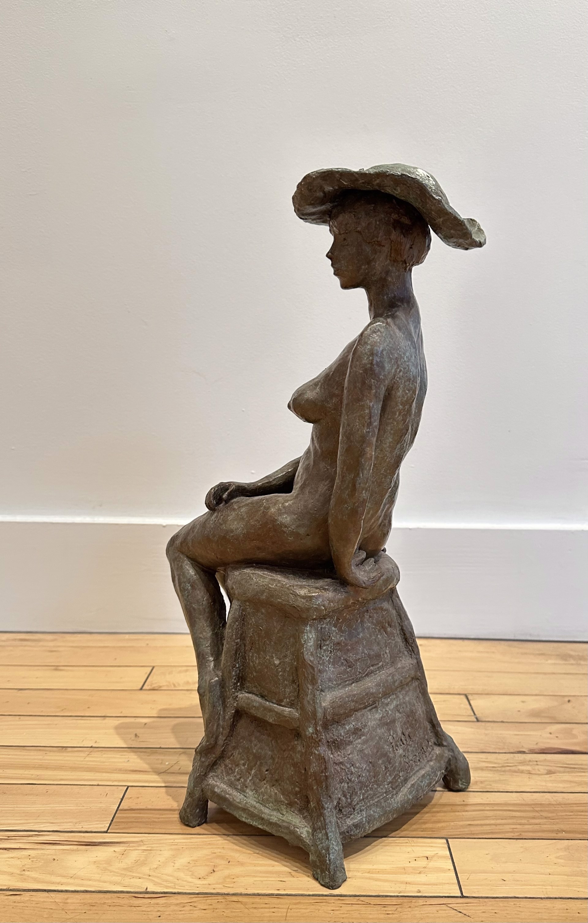 Jeune Fille avec Chapeau Fleuri après Rodin by Paula Stern