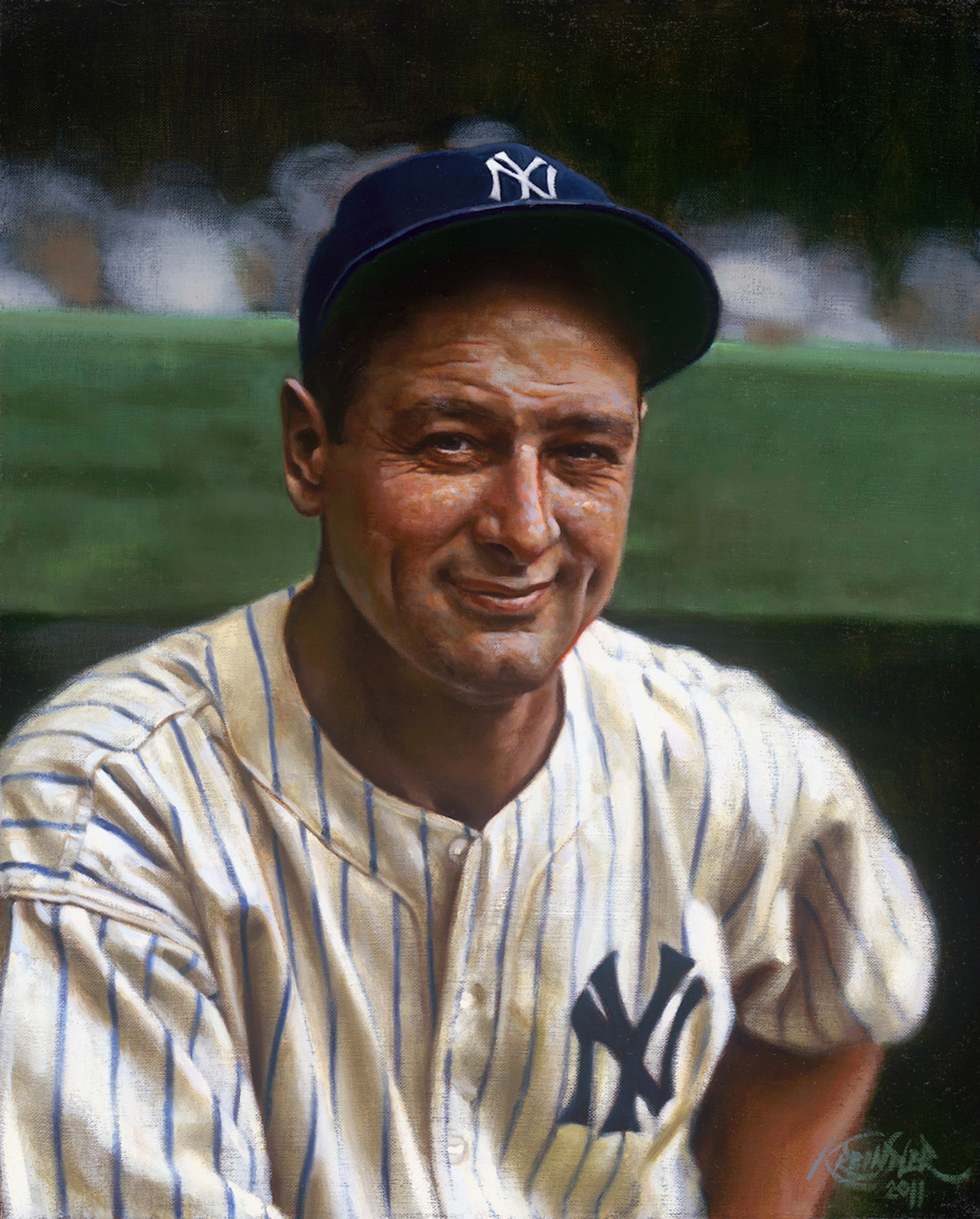 Lou Gehrig,1936 by Graig Kreindler