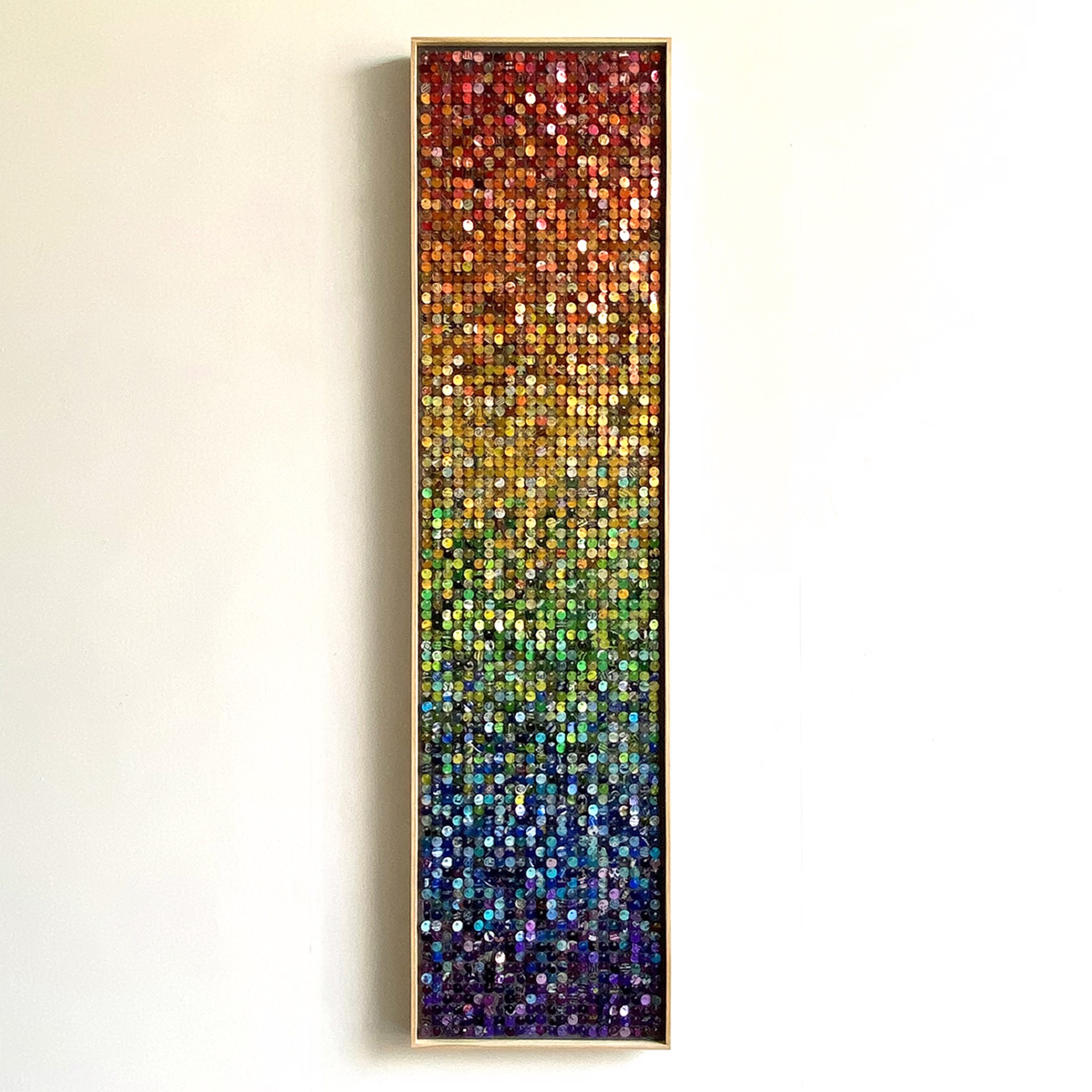 Recycled Rainbow Moving Mosaics by Hannah & Nemo