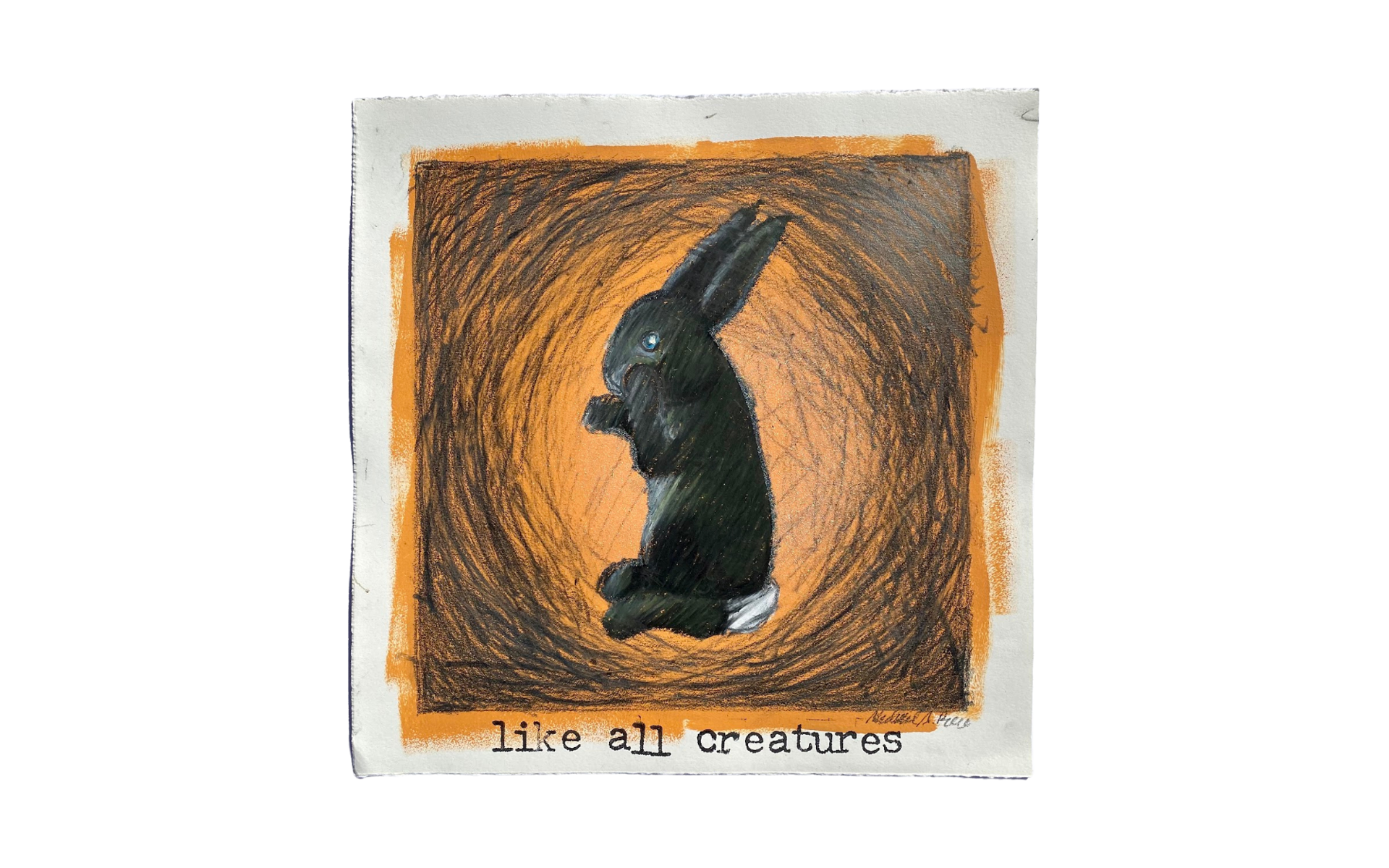 like all creatures (black rabbit) - U RAB B01 by MICHAEL A. PIERCE