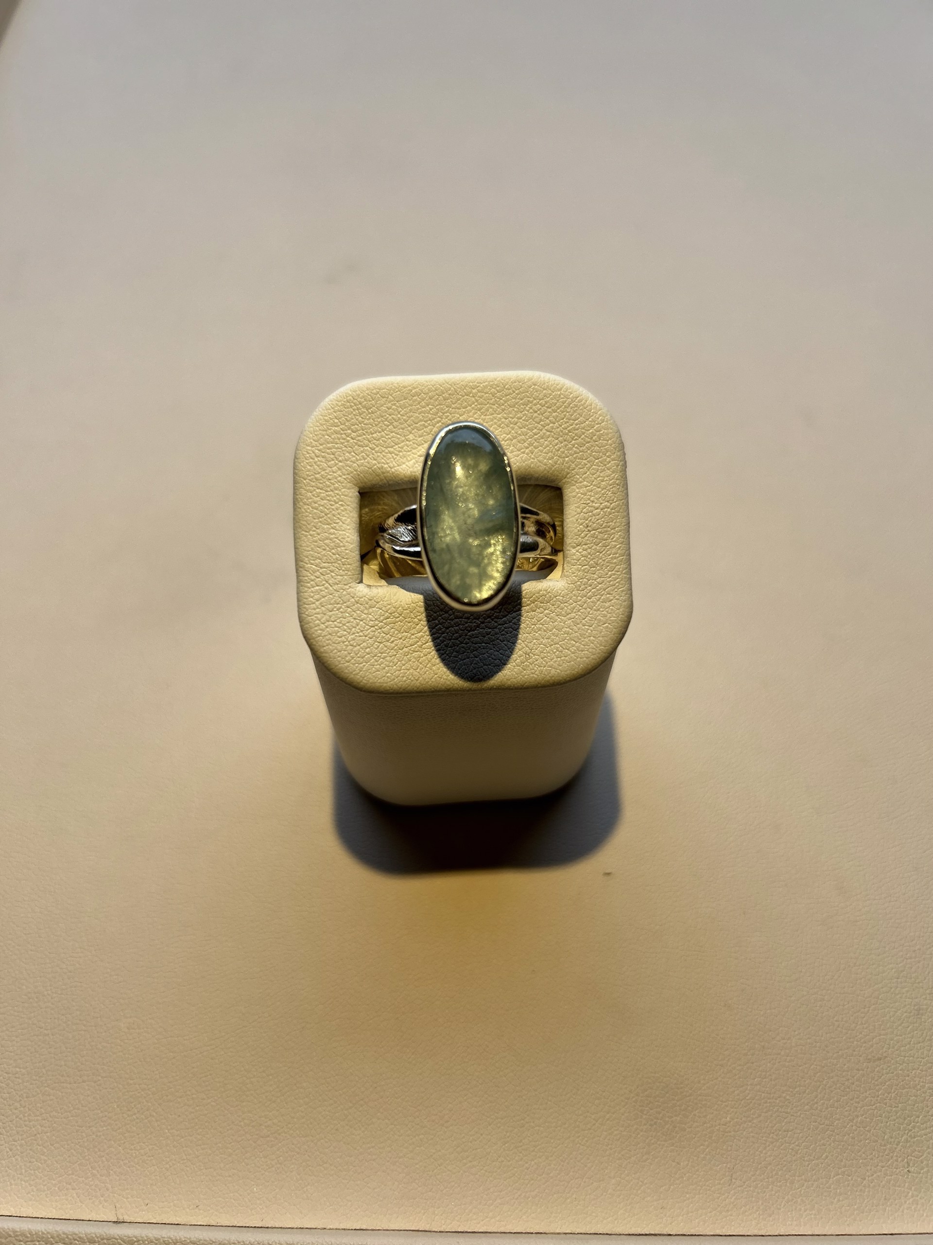Ripple Ring-Aquamarine- large oval by Kristen Baird