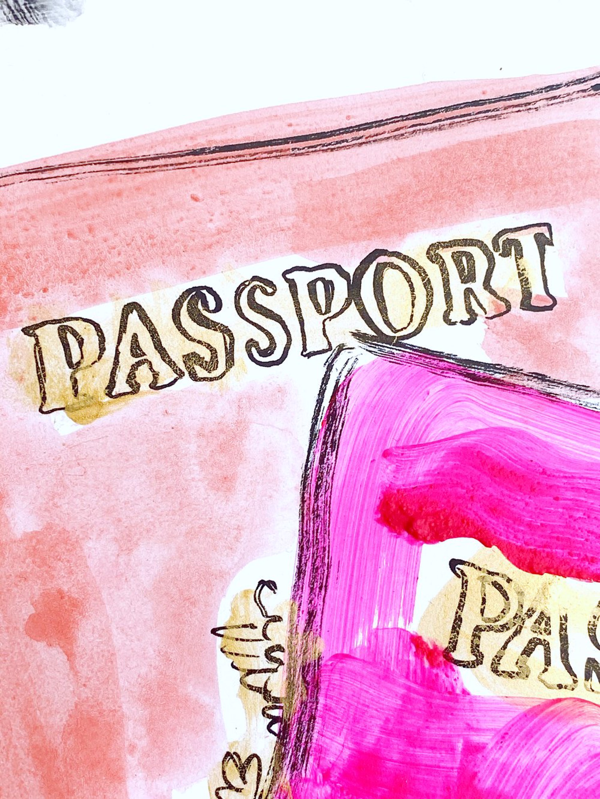 Passports, Pink & Red (ON HOLD) by Anne-Louise Ewen
