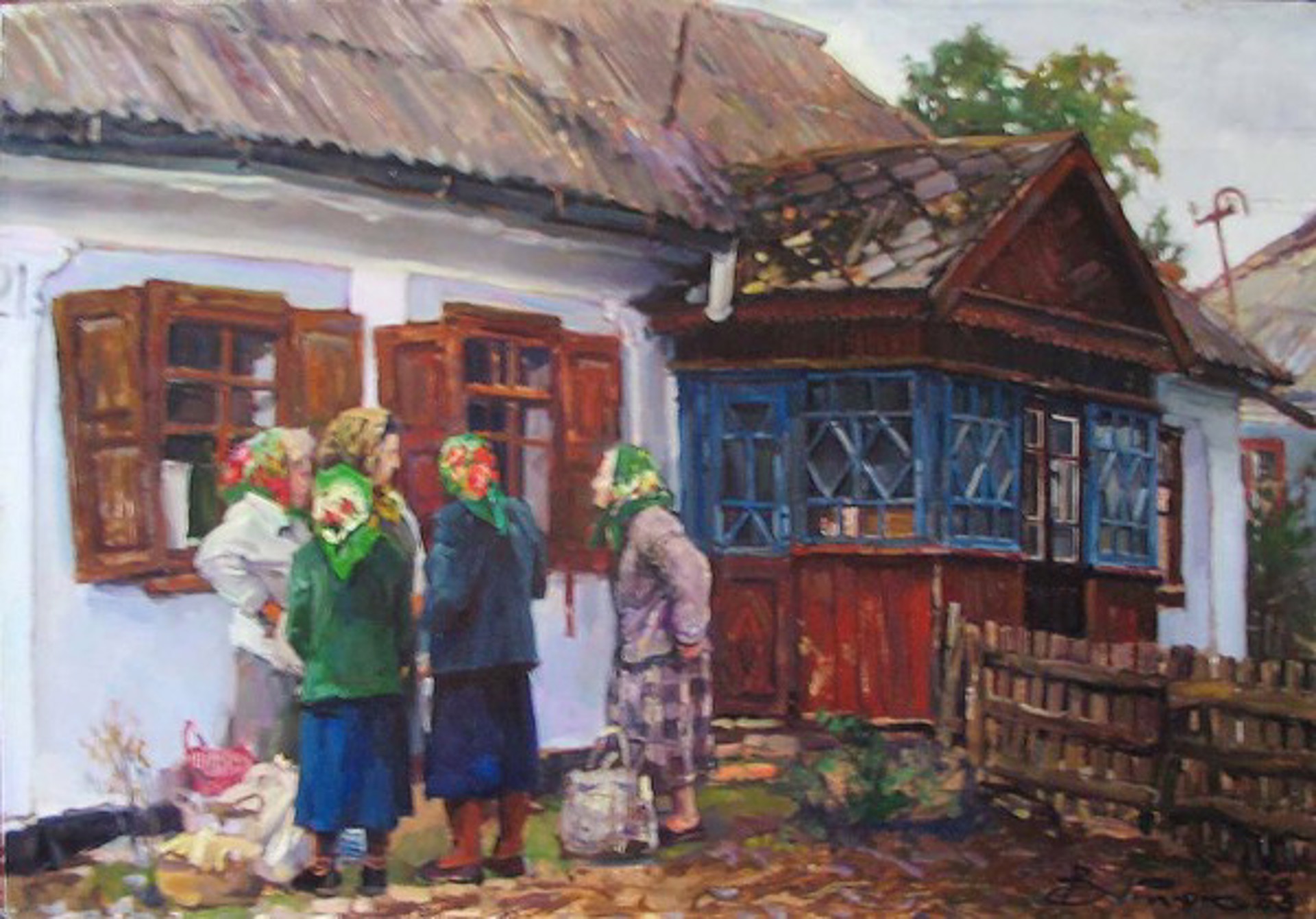 Old Women Quarreling by Ivan Vityuk