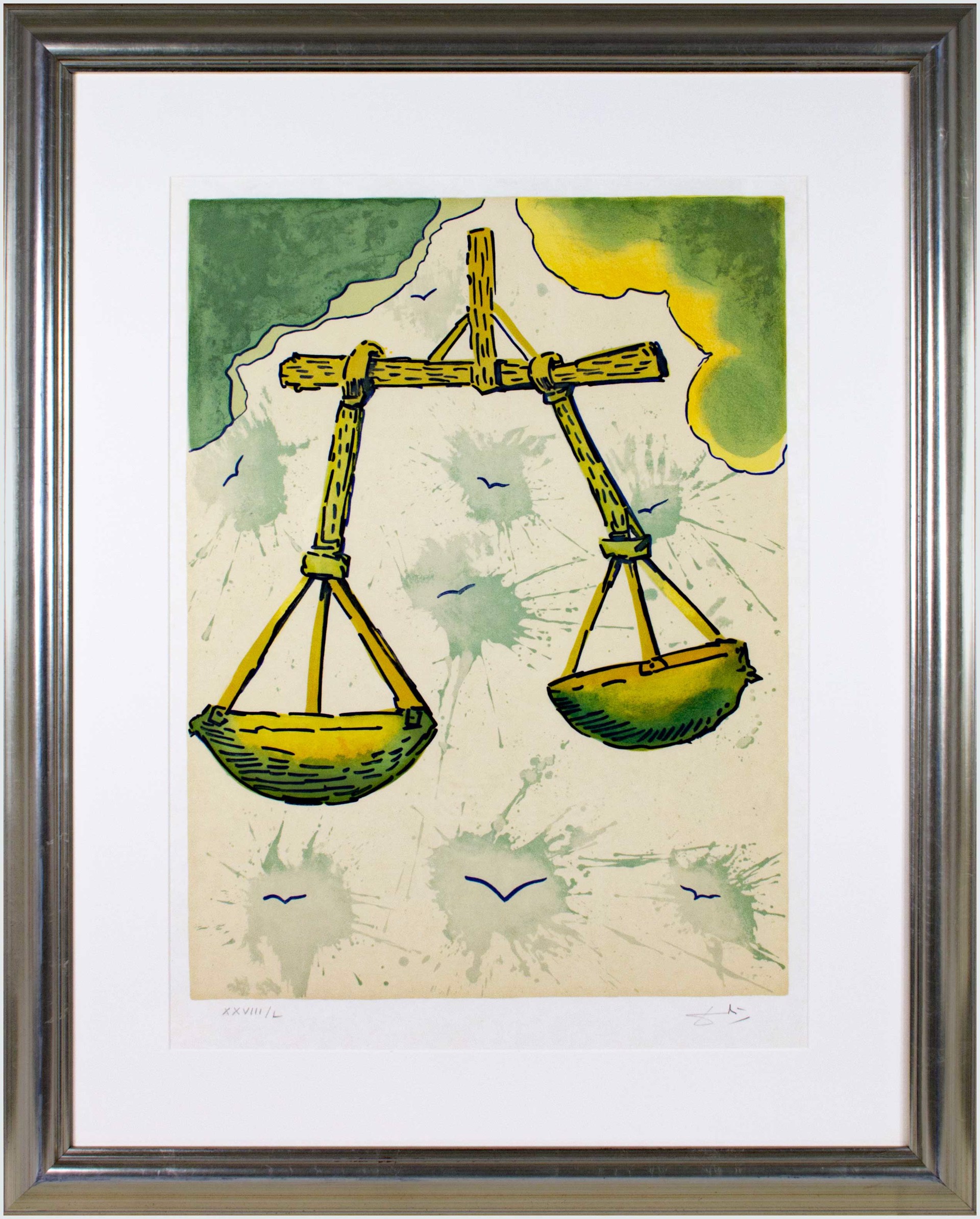 Libra,  From Signs of the Zodiac Series by Salvador Dali