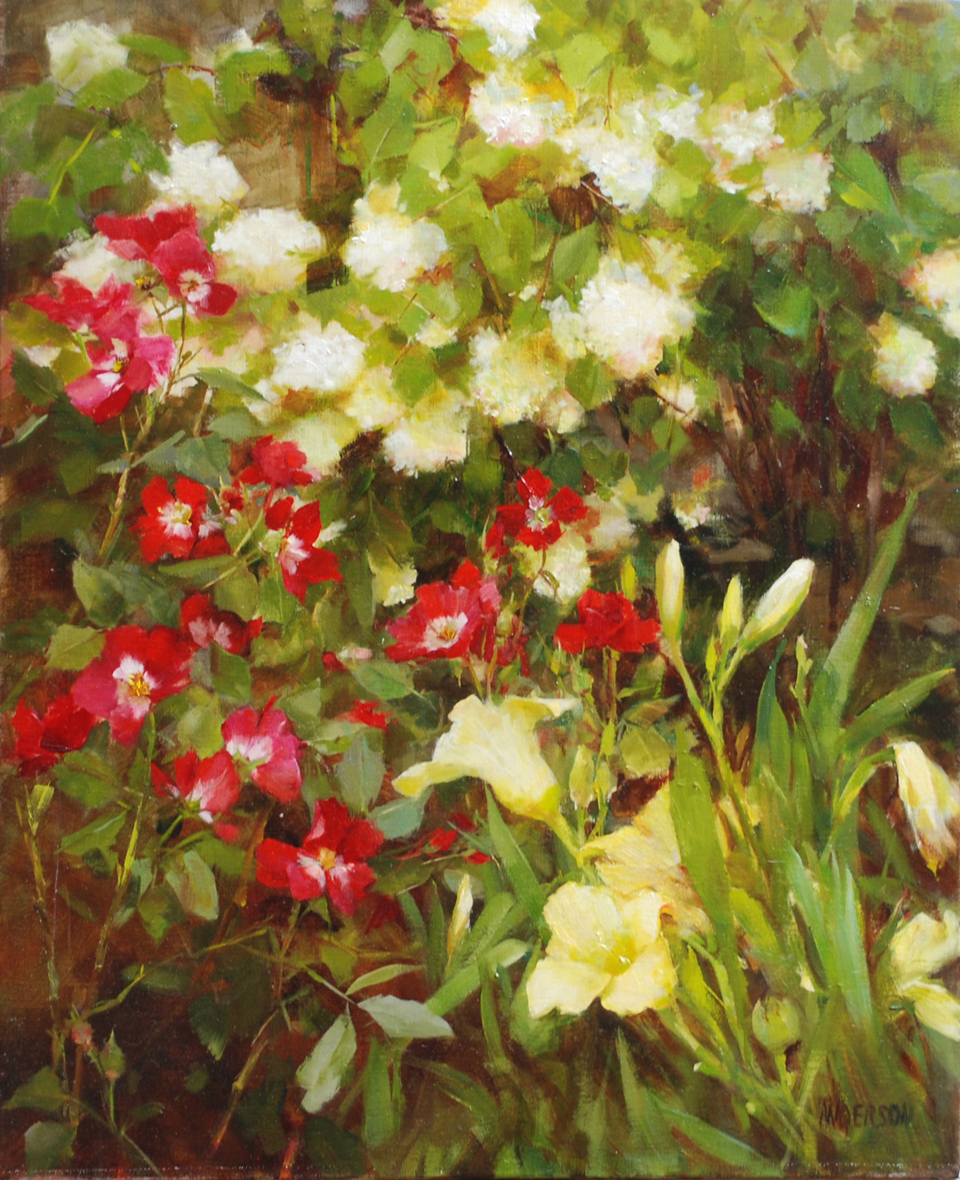 Lilies and Roses by Kathy Anderson