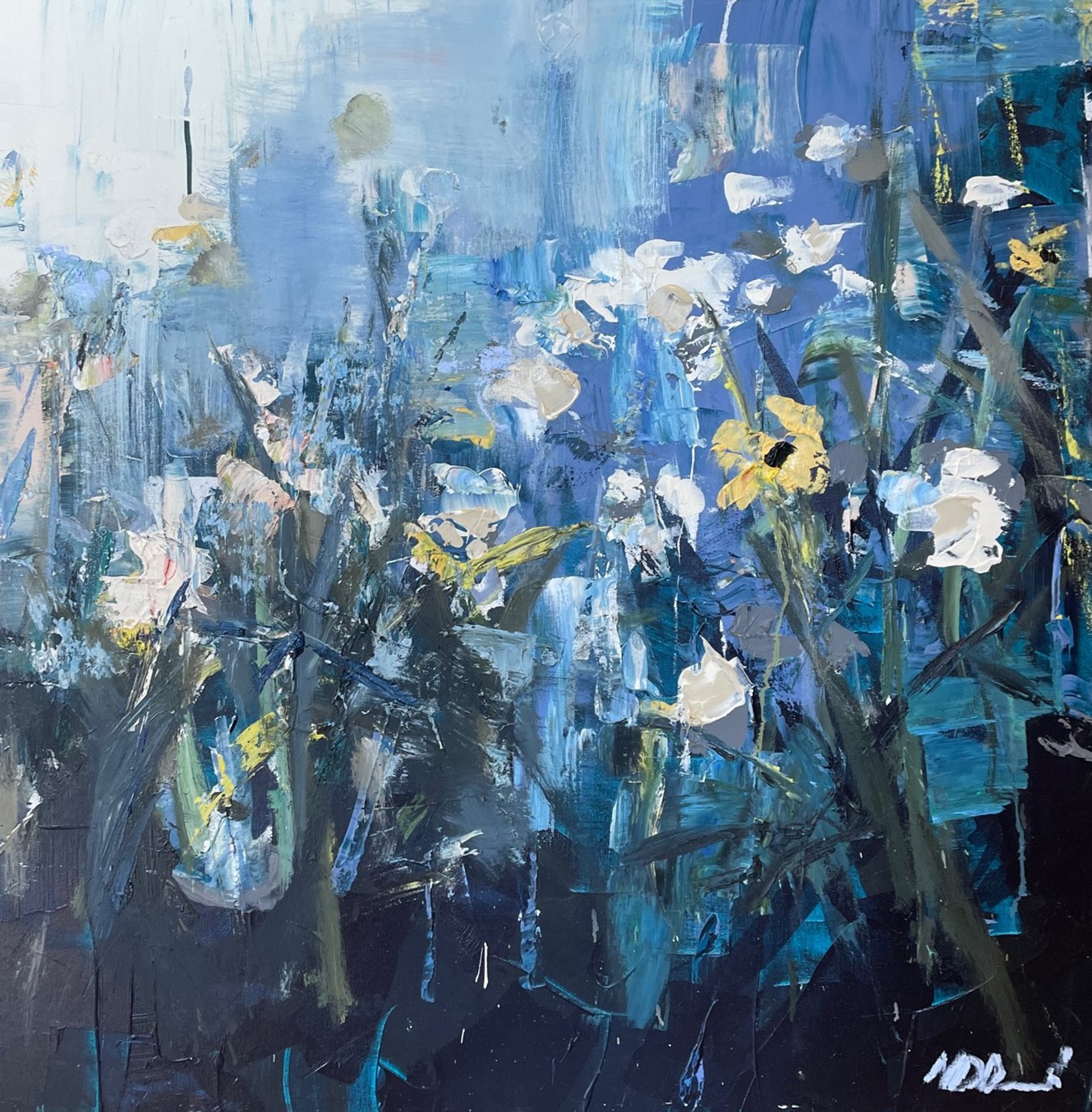 Blue Floral by Noah Desmond