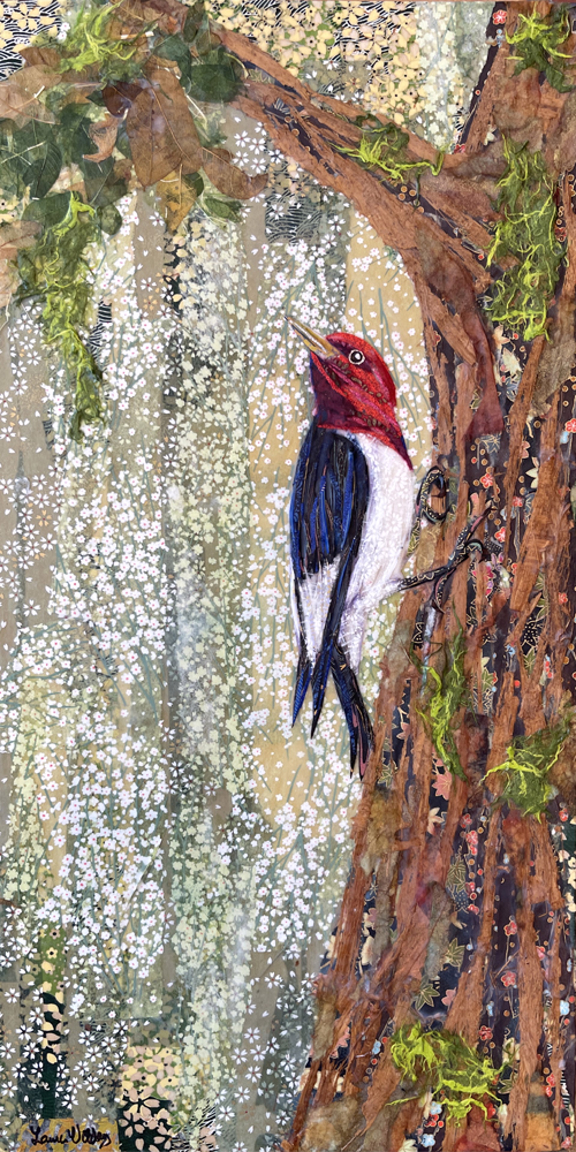 Red-headed Woodpecker- SOLD! by Laura Adams